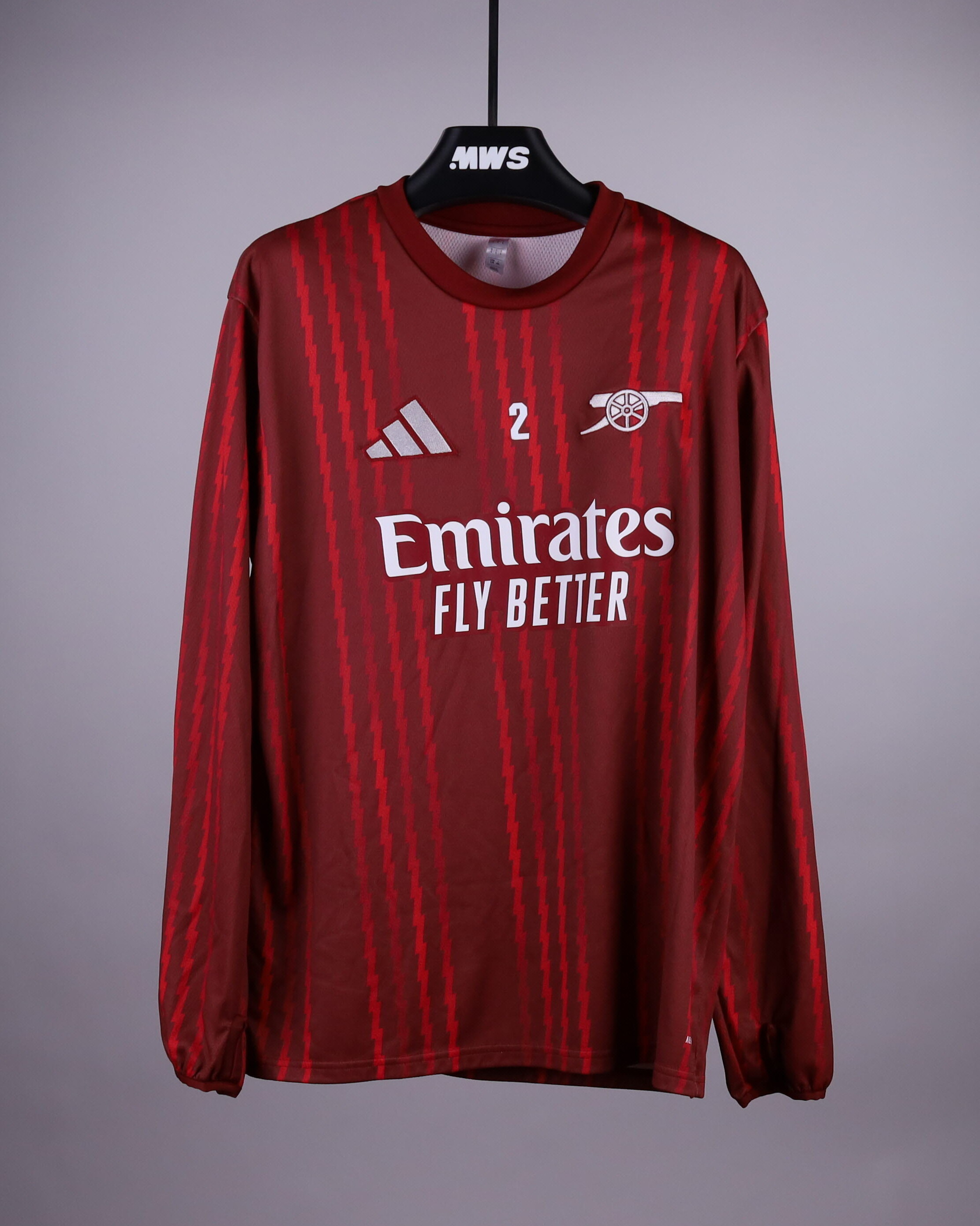 William Saliba | Long Sleeve Prematch Shirt | MatchWornShirt