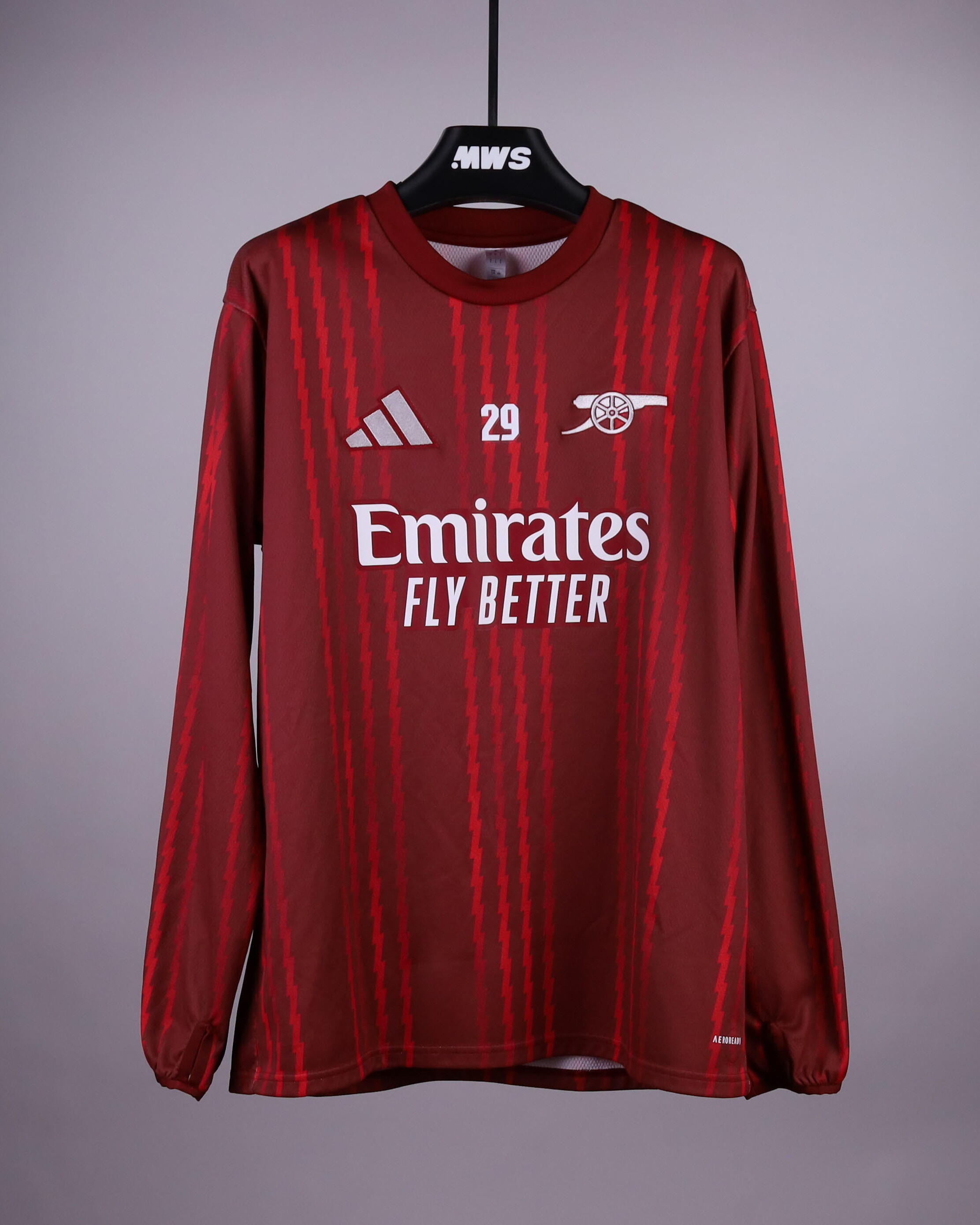 R*k様 アーセナルサード HAVERTZ 29 長袖 Kai Havertz | Long Sleeve Prematch Shirt | MatchWornShirt