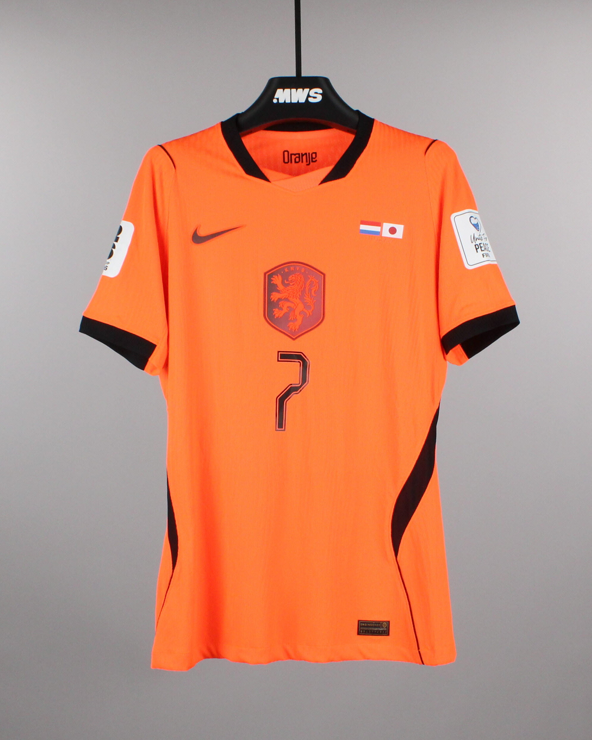Justin Kluivert | Netherlands - Japan | MatchWornShirt