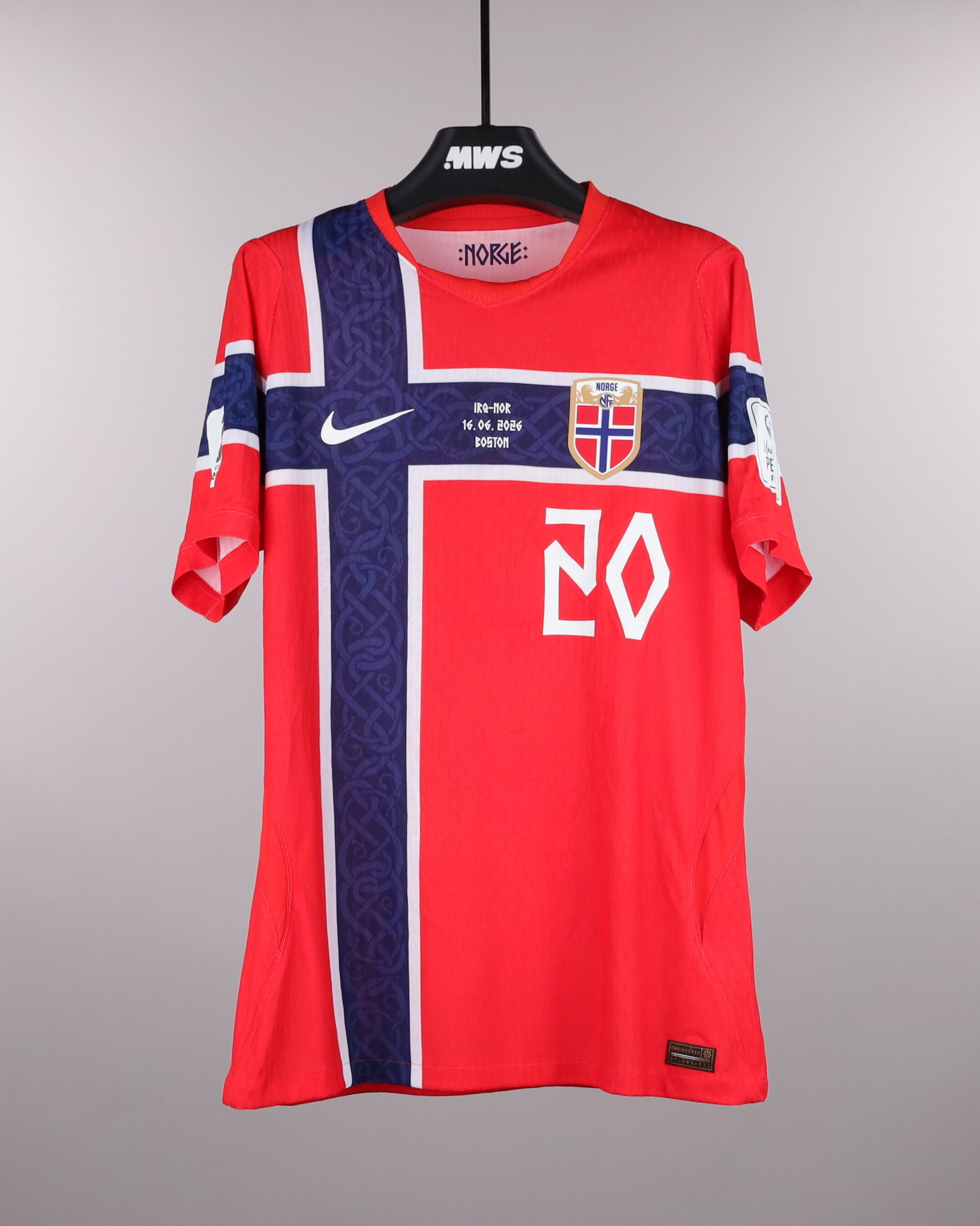 Antonio Nusa | Iraq - Norway | MatchWornShirt