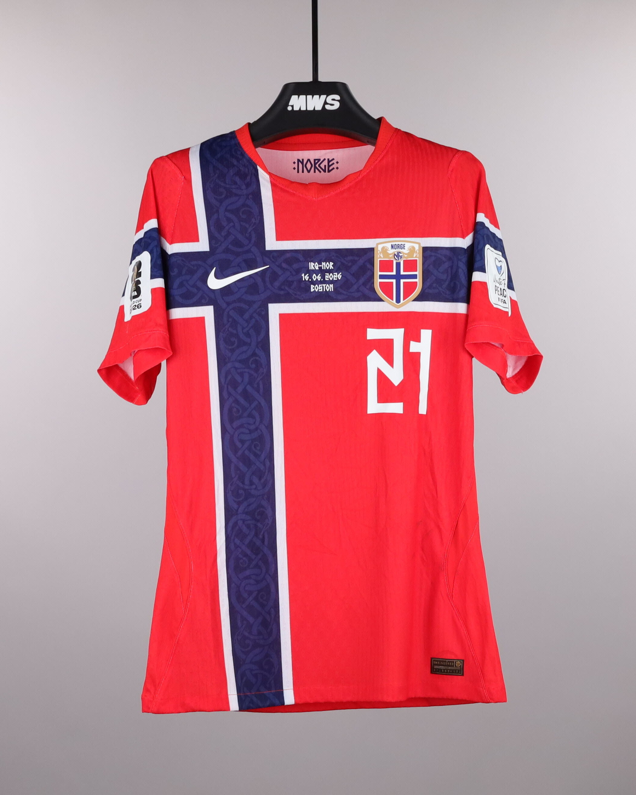 Andreas Schjelderup | Iraq - Norway | MatchWornShirt