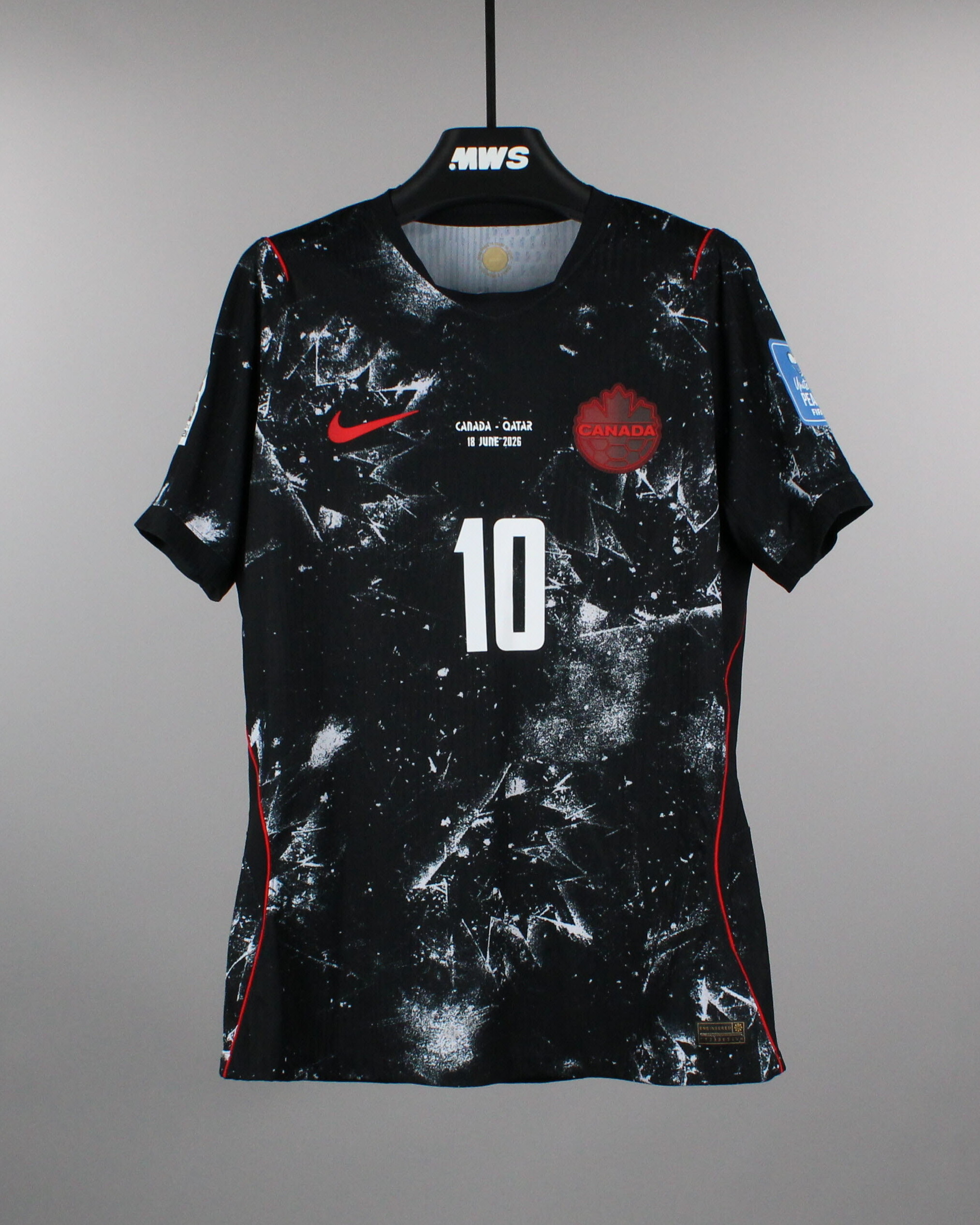 David Nalbandion ユニフォームカード Jonathan David | Canada - Qatar | MatchWornShirt