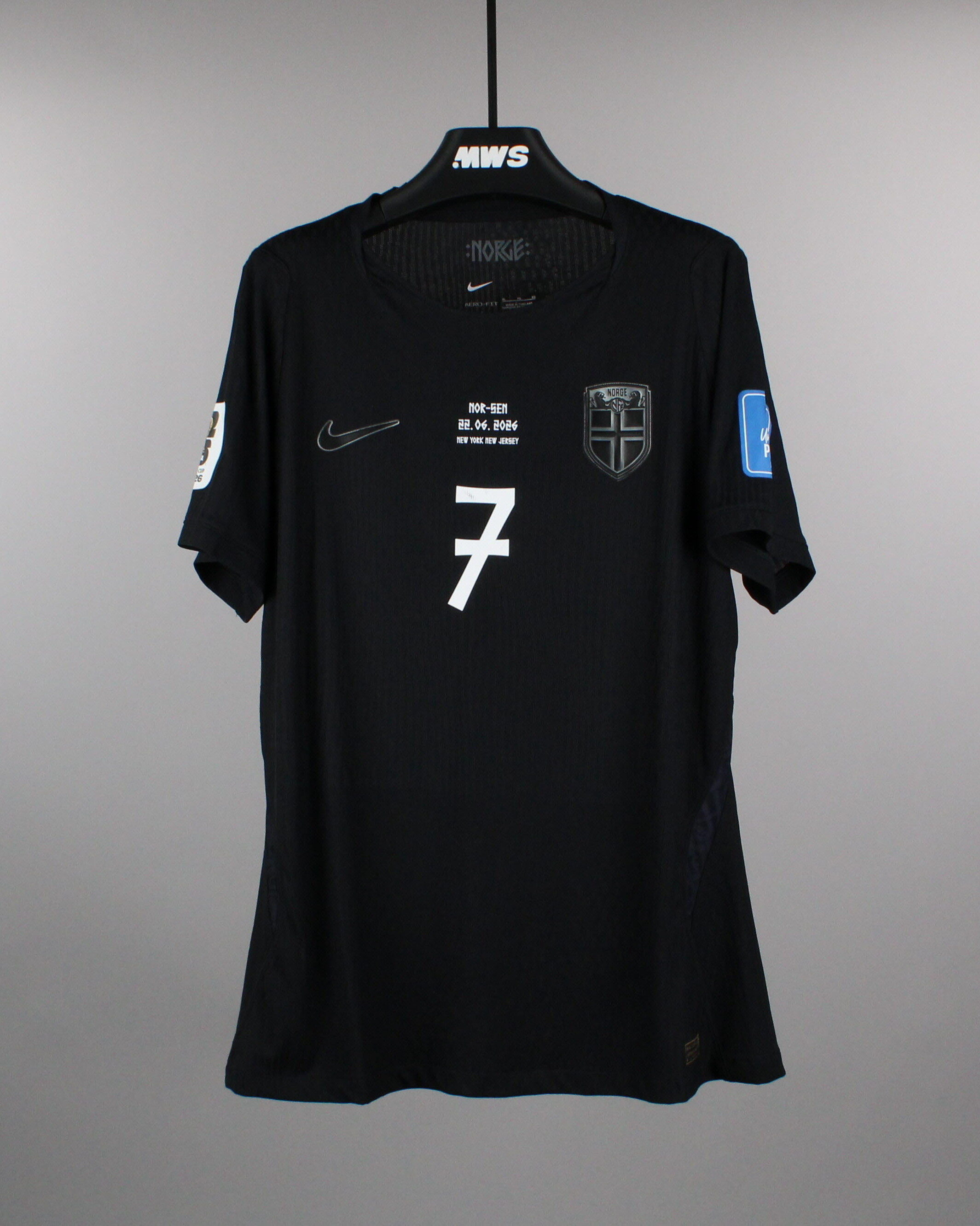 Alexander Sørloth | Norway - Senegal | MatchWornShirt Alexander Sørloth | Norway - Senegal | MatchWornShirt