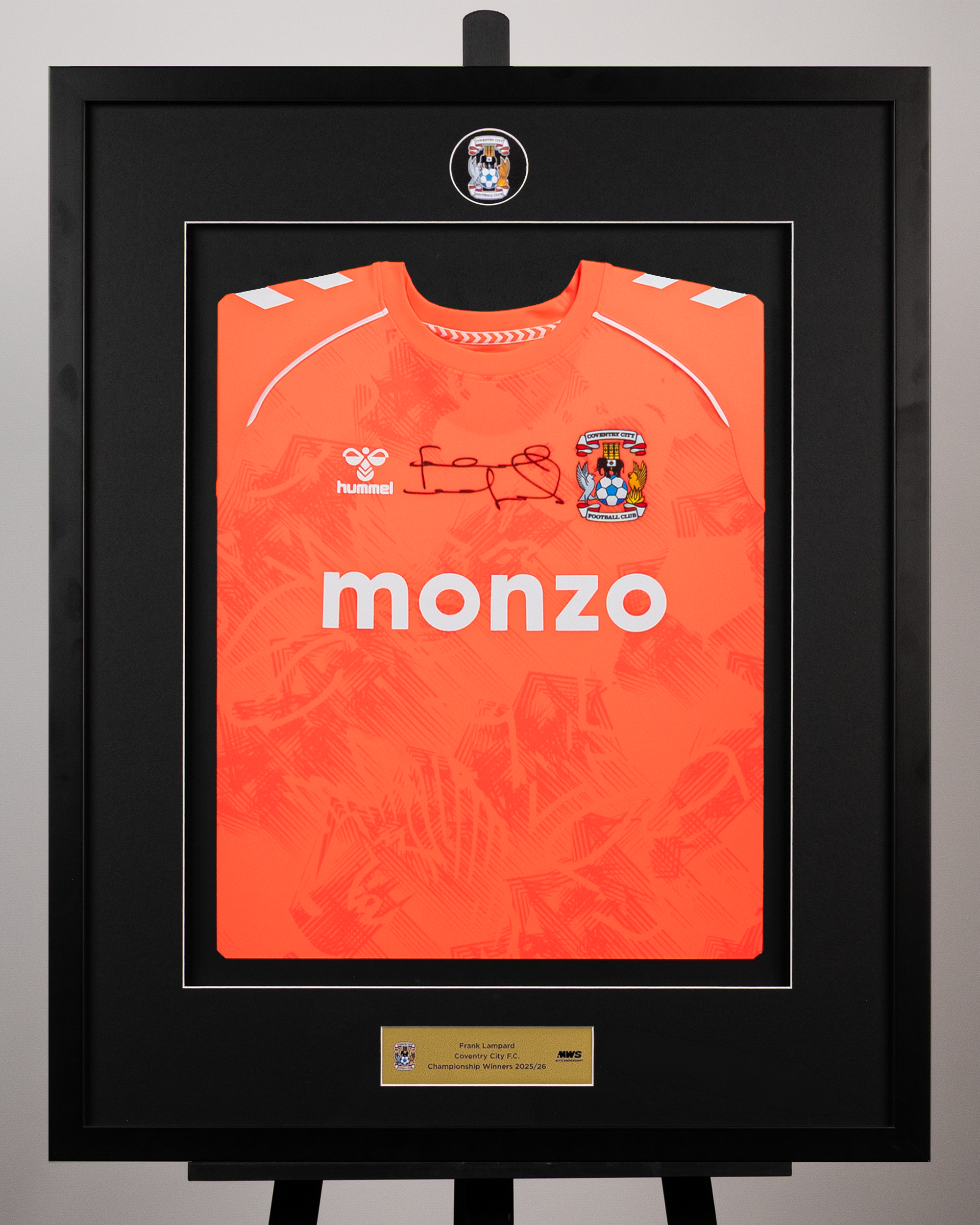 Frank Lampard  Signed Framed Coventry Away Shirt 