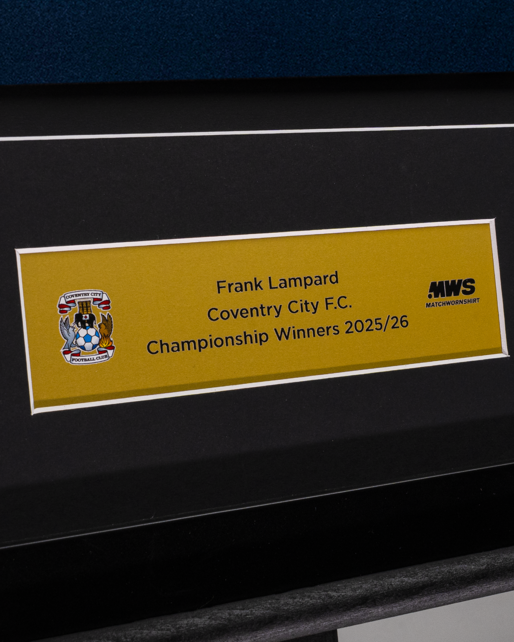 Frank Lampard Signed Framed Coventry Third Shirt