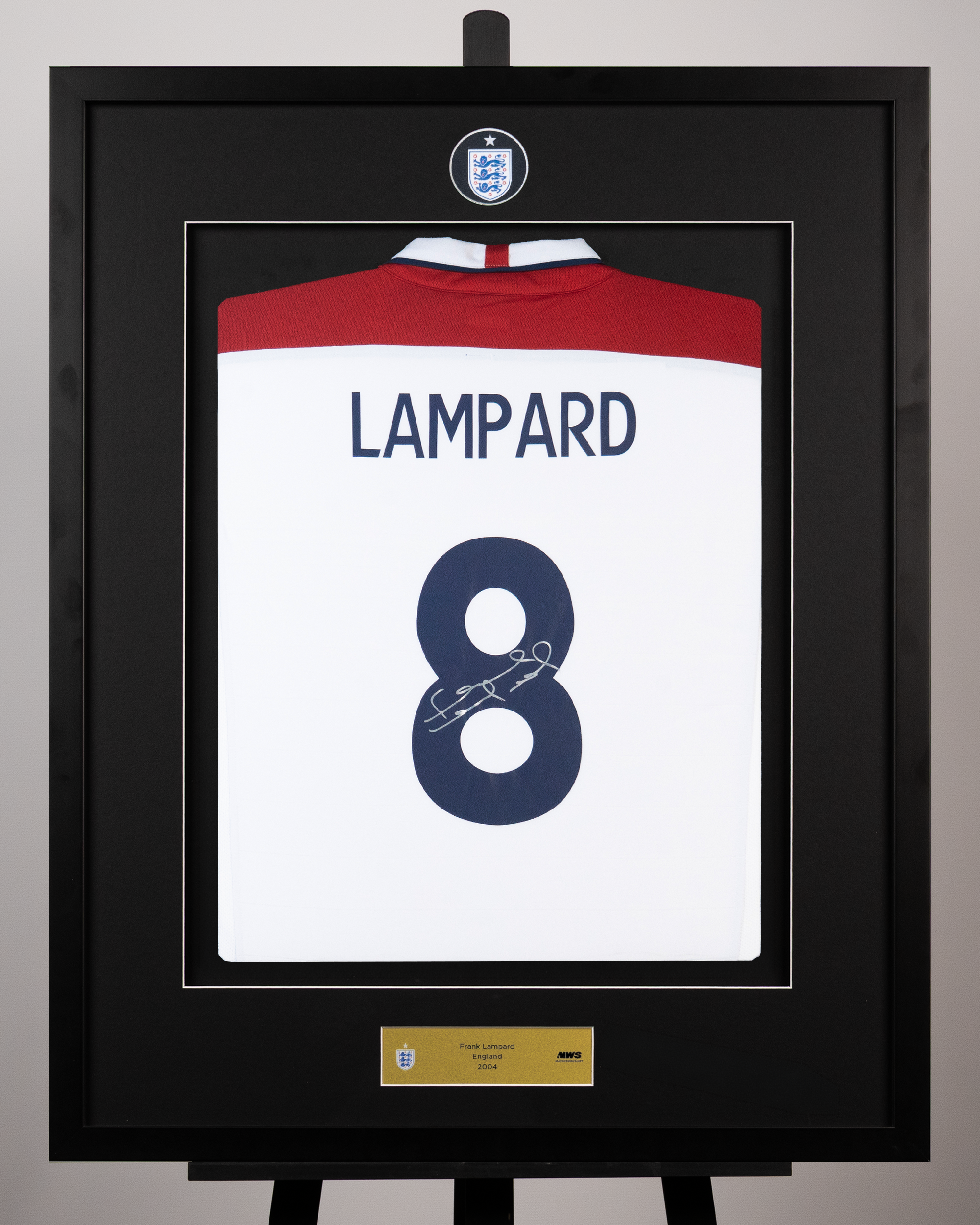 Frank Lampard Signed Framed England Shirt