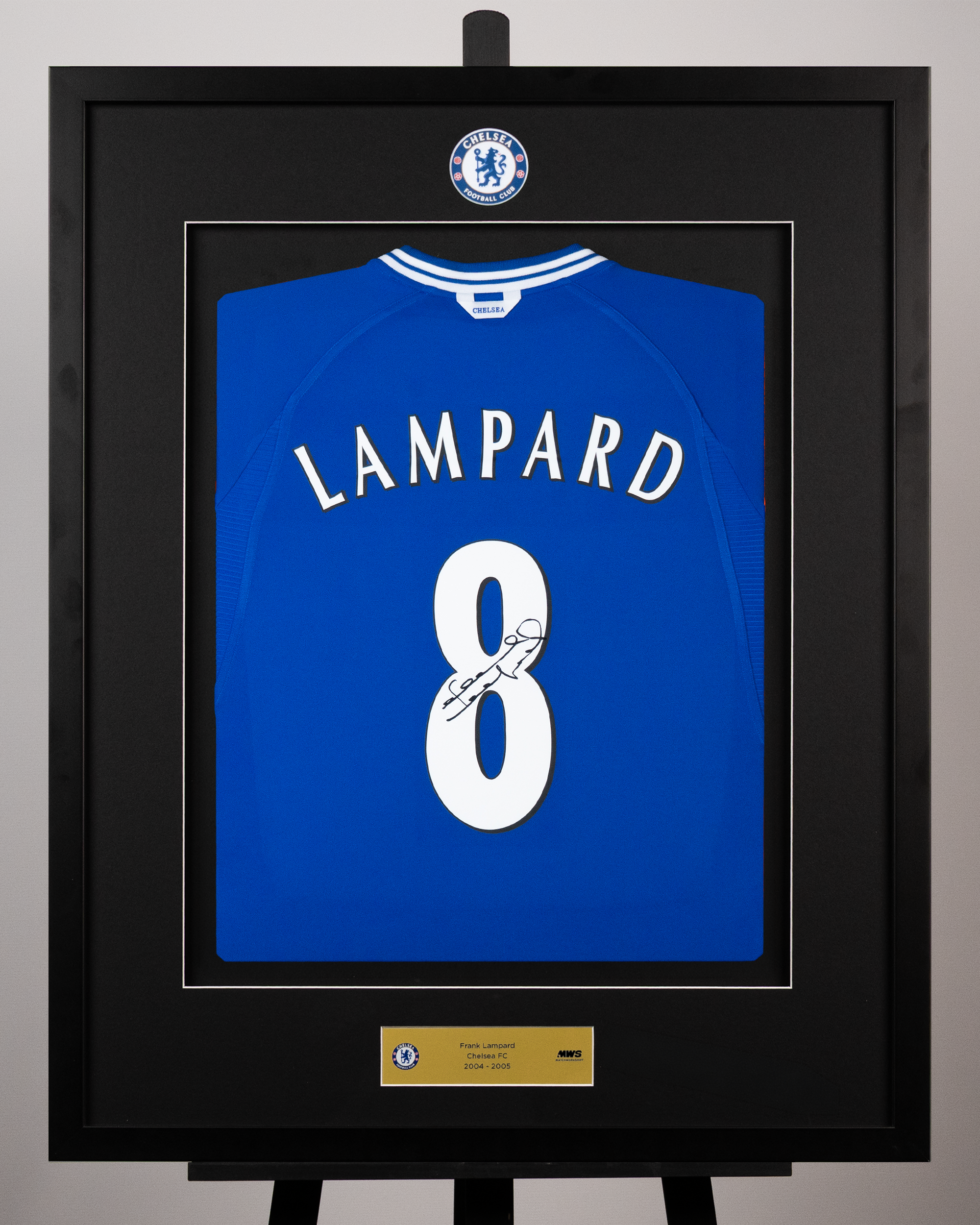 Frank Lampard Signed Framed Chelsea Shirt
