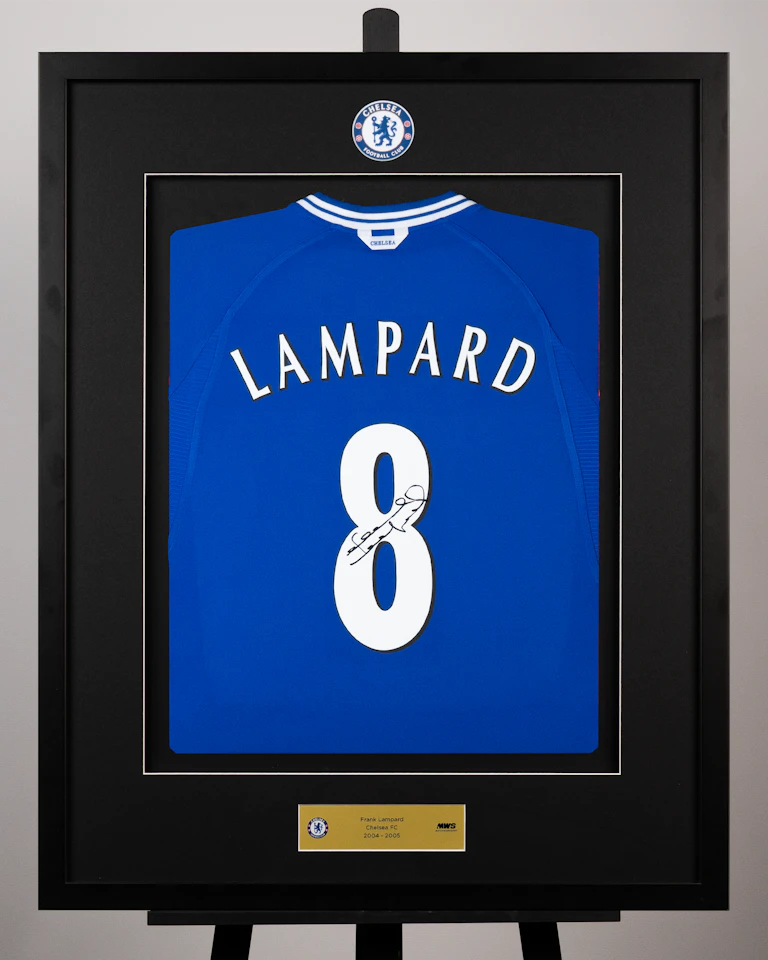 Frank Lampard Signed Framed Chelsea Shirt
