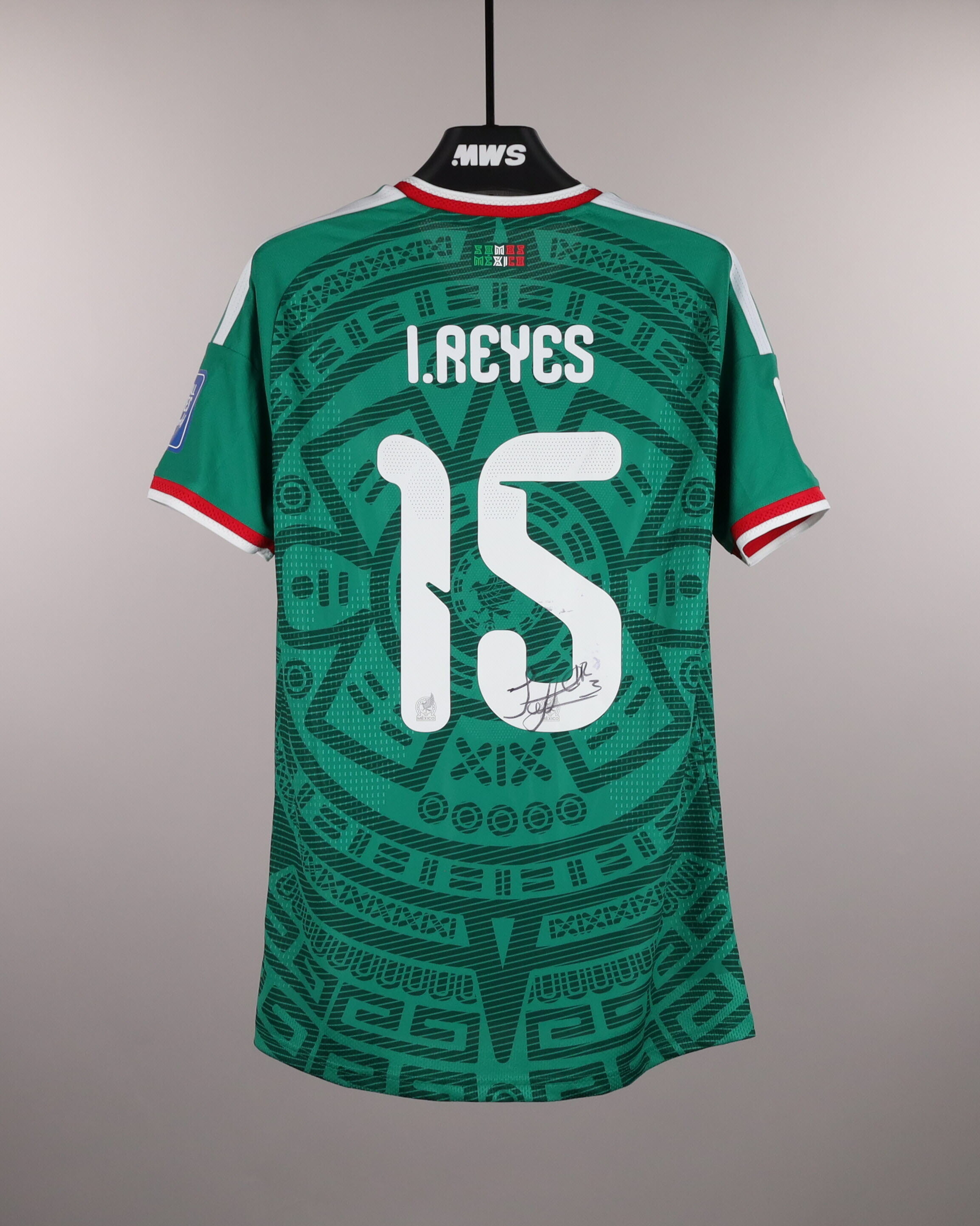 MARVAL サッカーシャツ 32サイズ 17番　メキシコ Israel Reyes | Mexico - Ecuador | MatchWornShirt