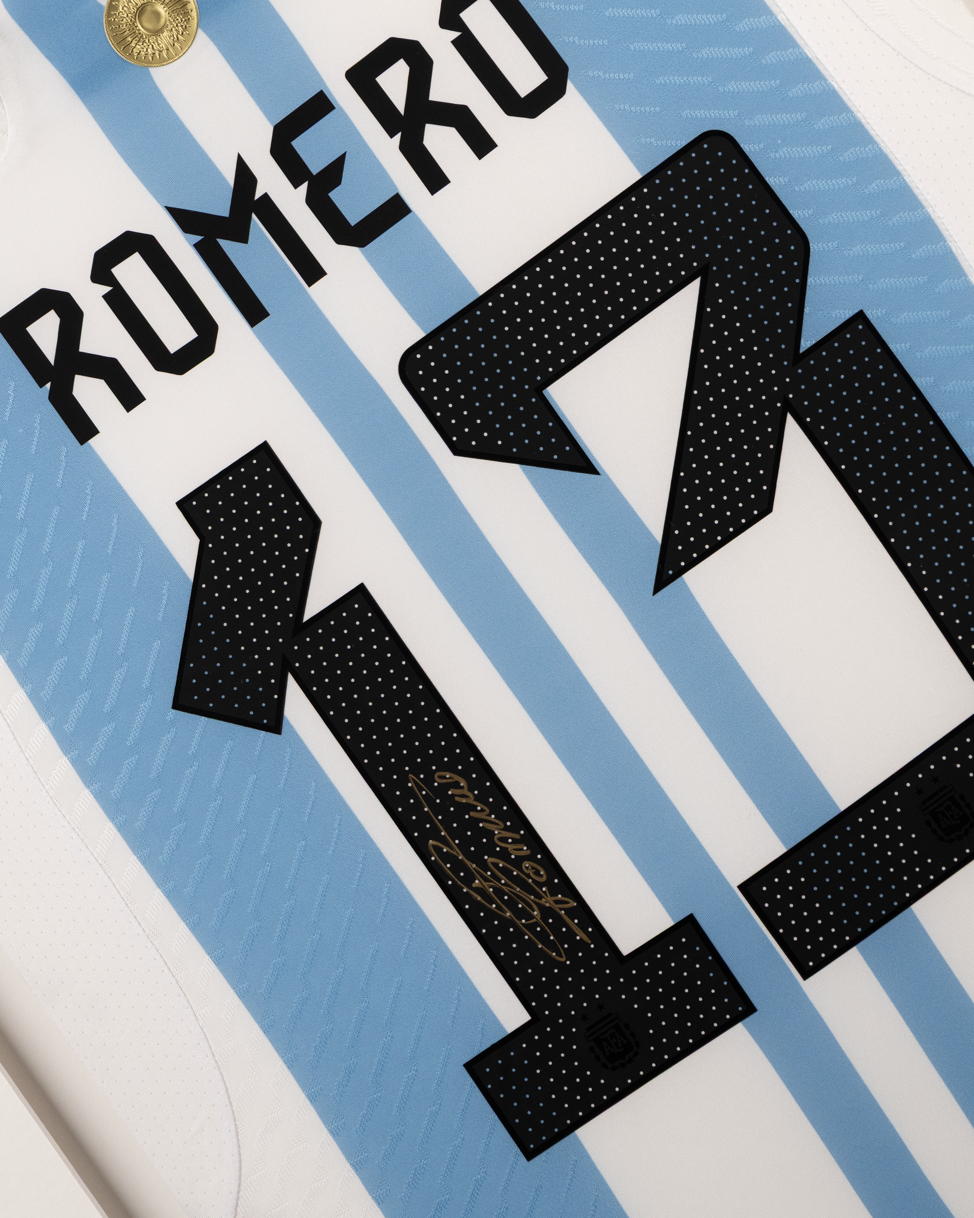 Cristian Romero Signed Framed Shirt - 3