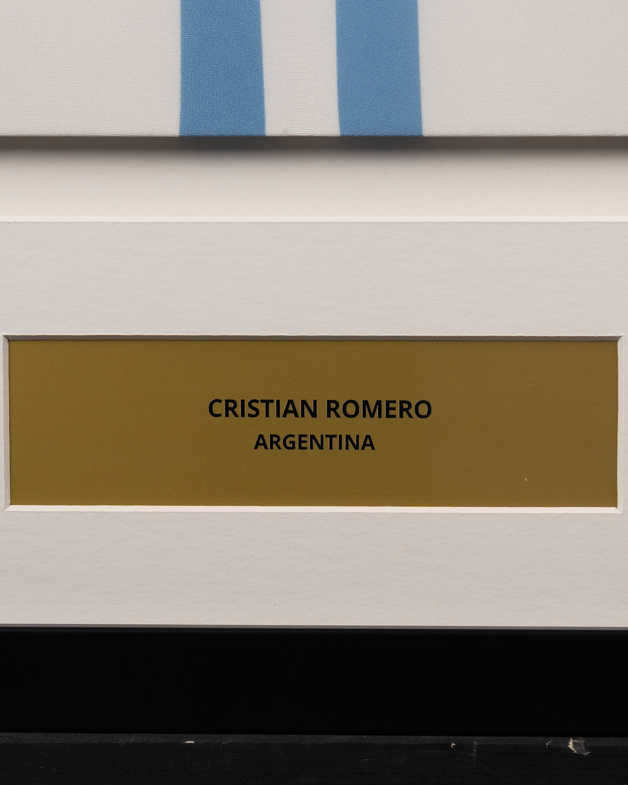 Cristian Romero Signed Framed Shirt - 5