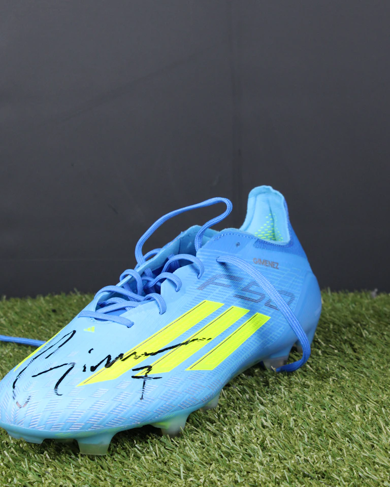 Santiago Giménez Worn & Signed Boots