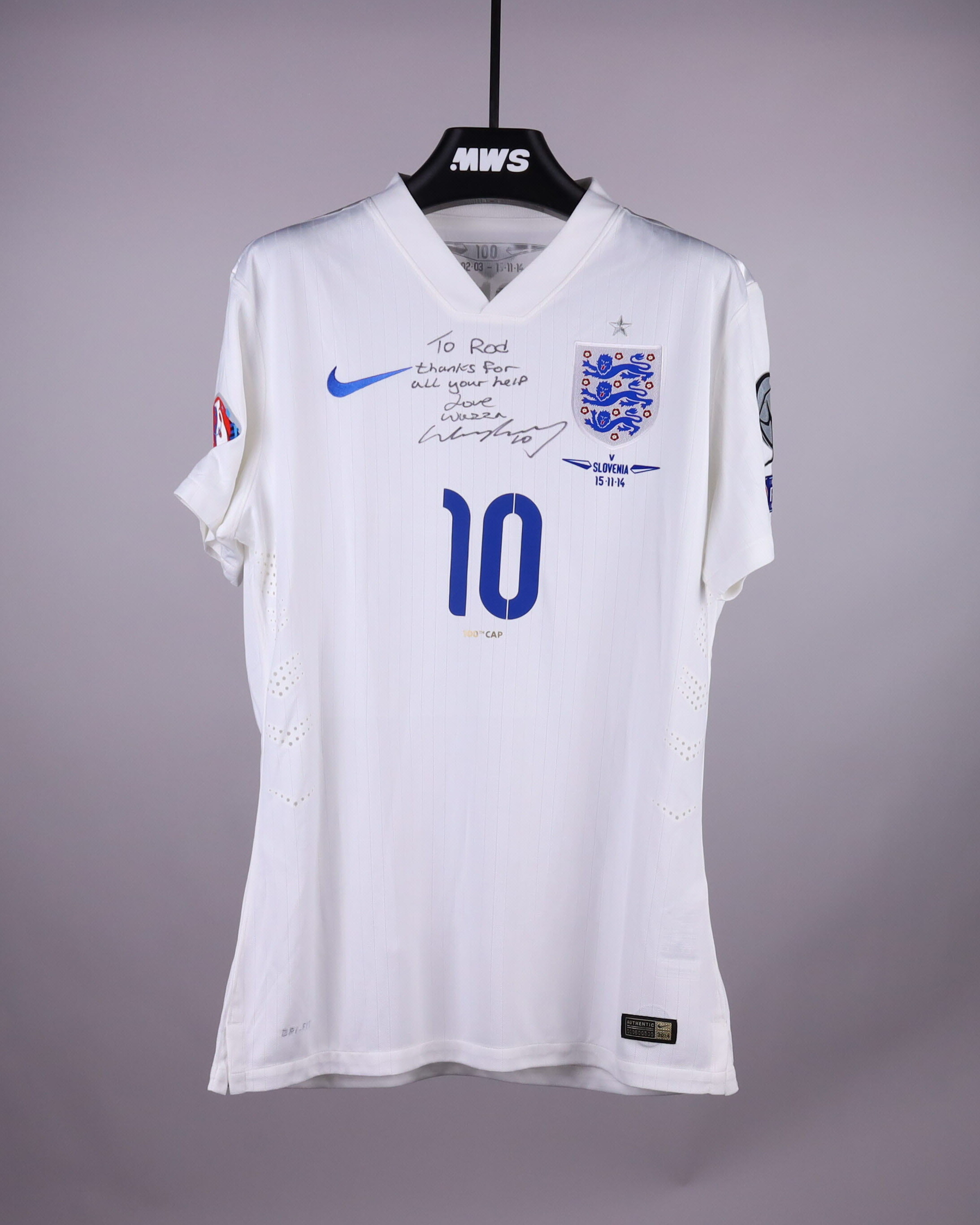 Wayne Mark Rooney England shirt