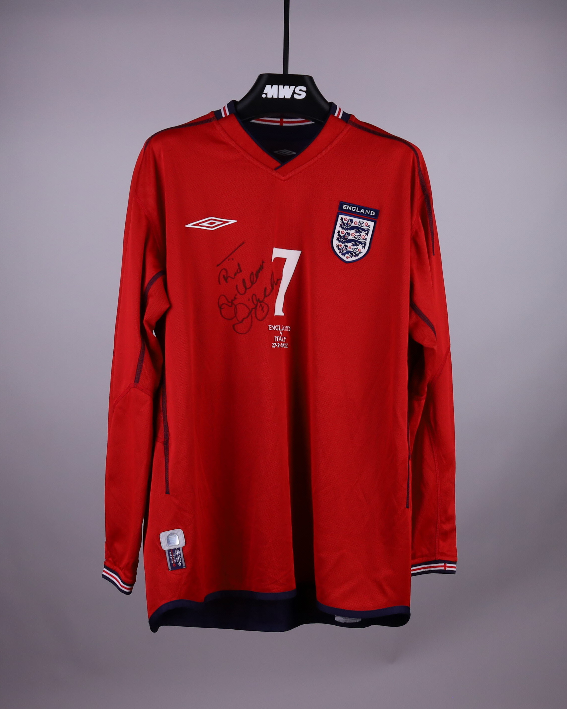 David Beckham England shirt