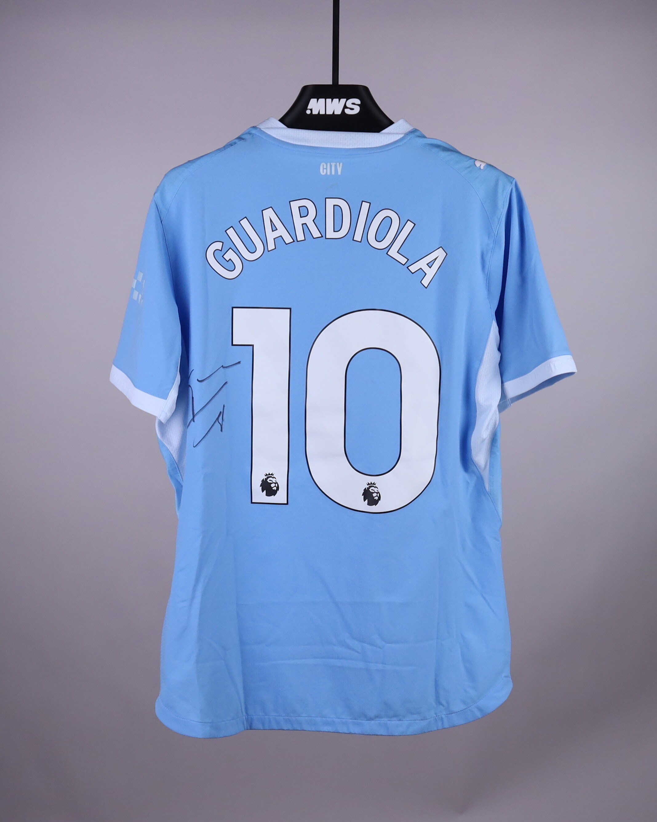 Manchester City Guardiola 10 ユニフォーム Pep No. 10 Shirt - 3 | MatchWornShirt