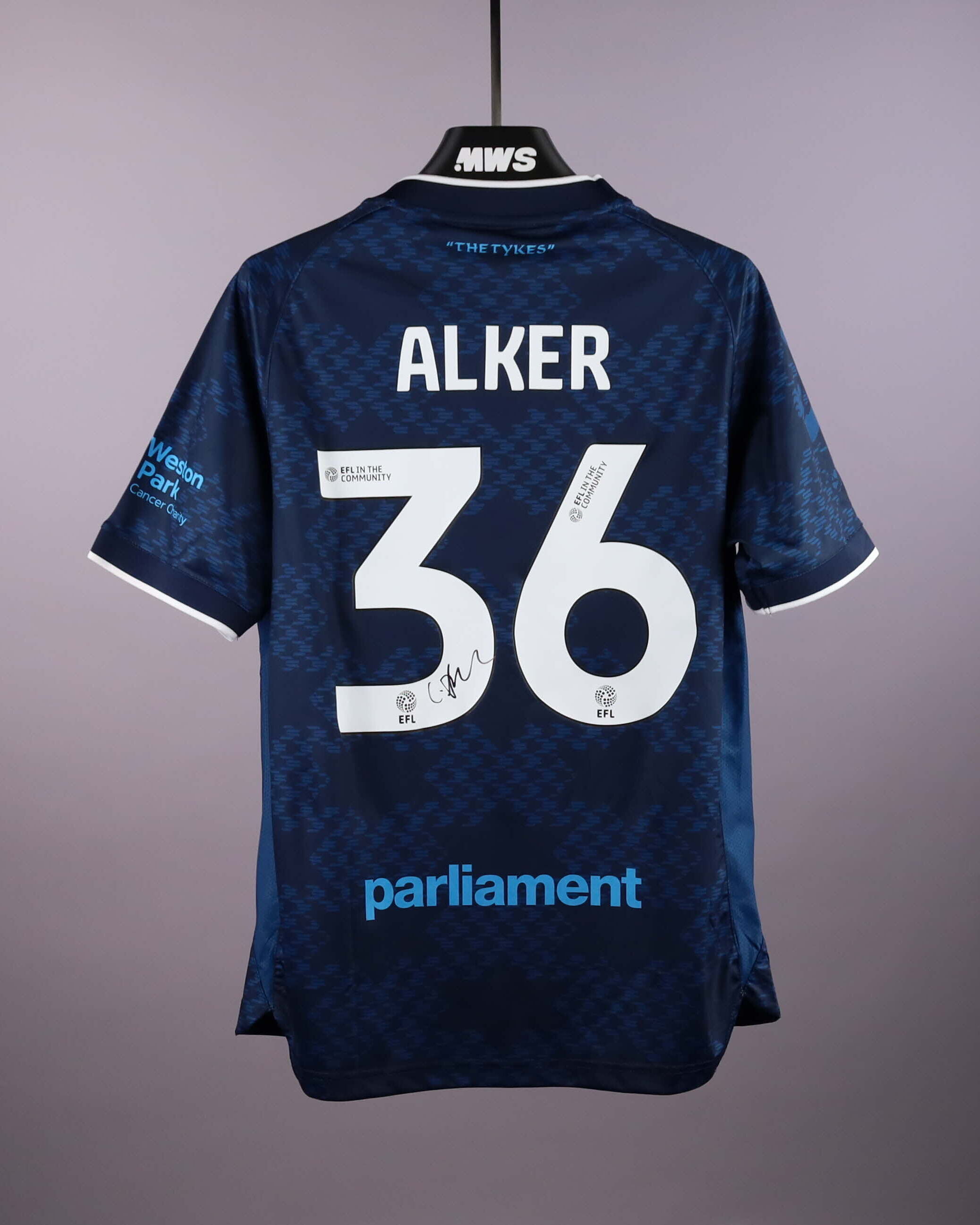 L. Alker Barnsley jersey