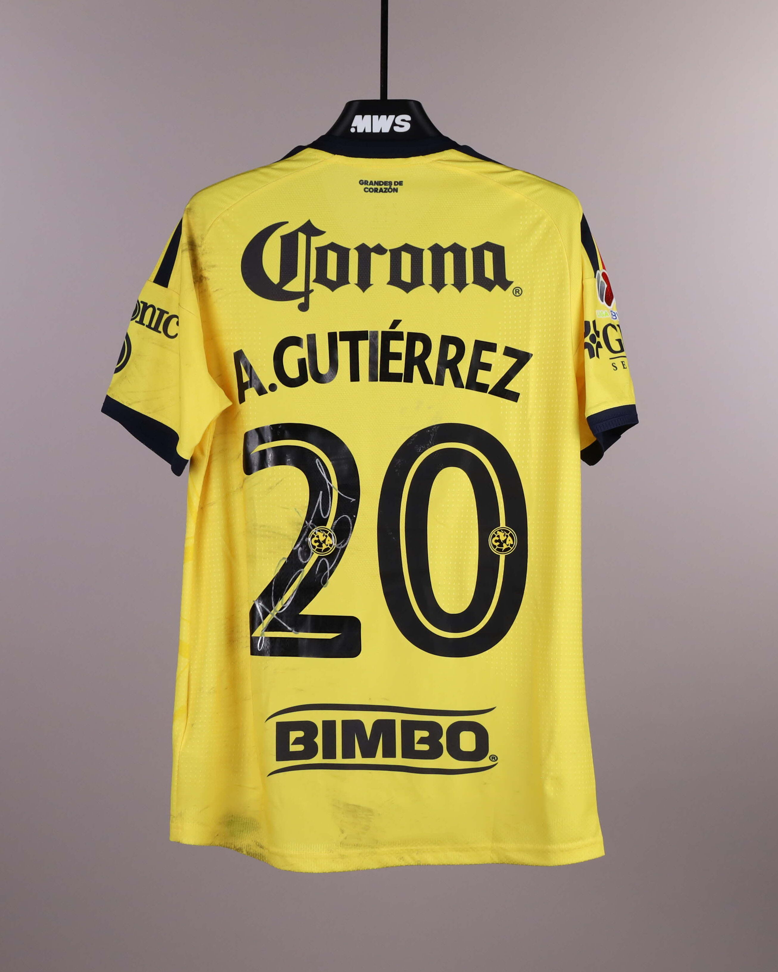 Alexis Gutiérrez Club América jersey