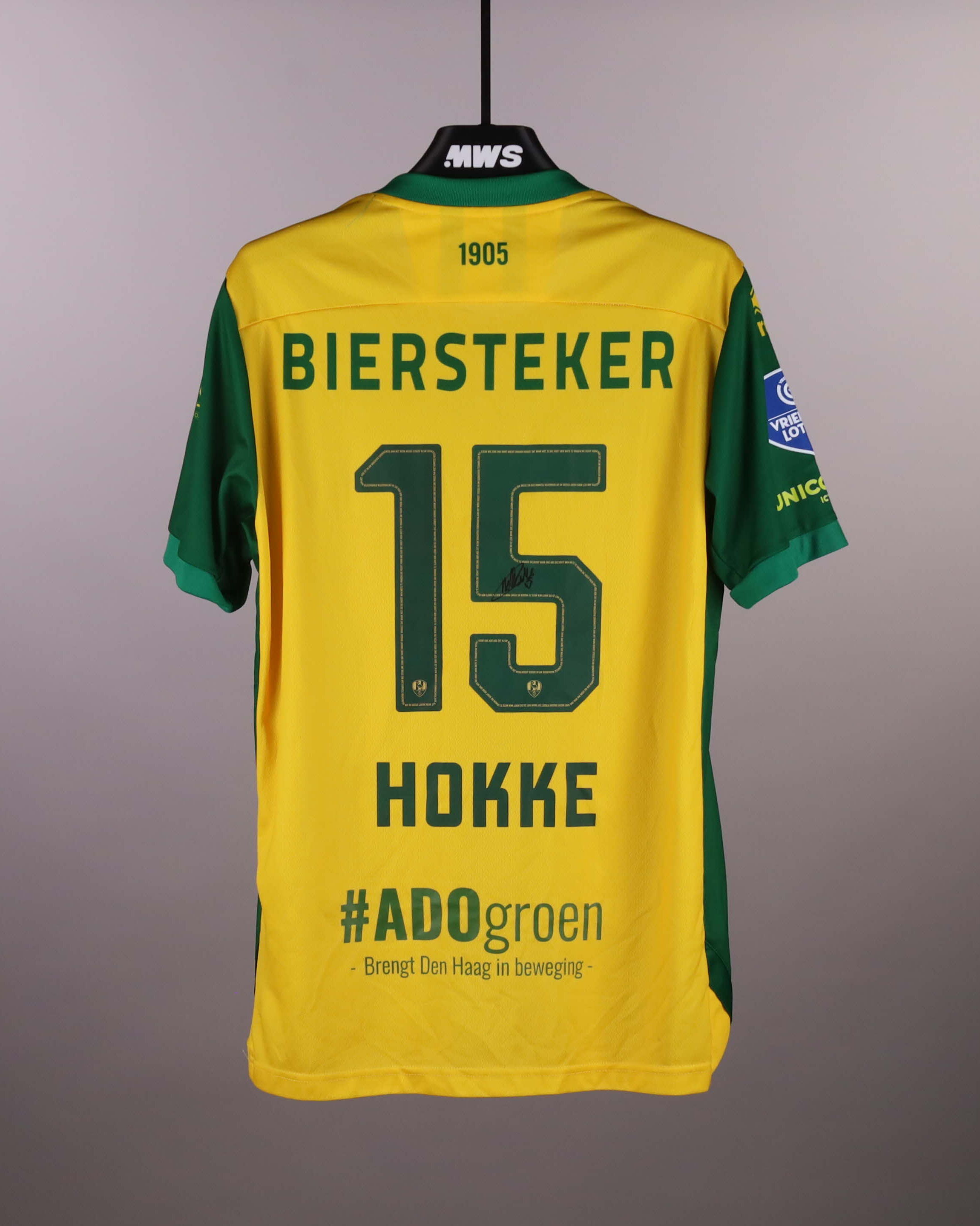 Milan Hokke ADO Den Haag jersey