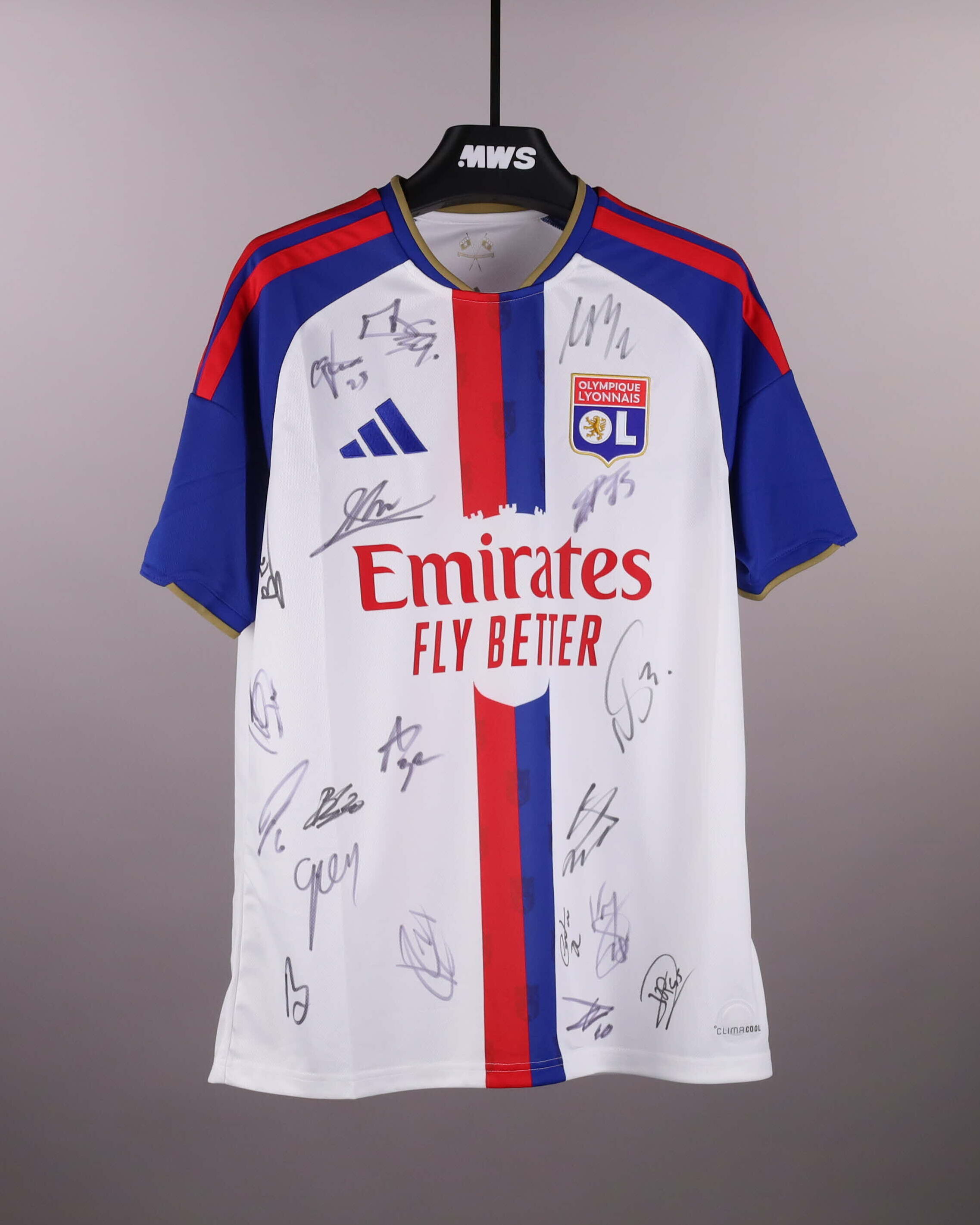 Squad Signed Shirt Olympique Lyonnais shirt