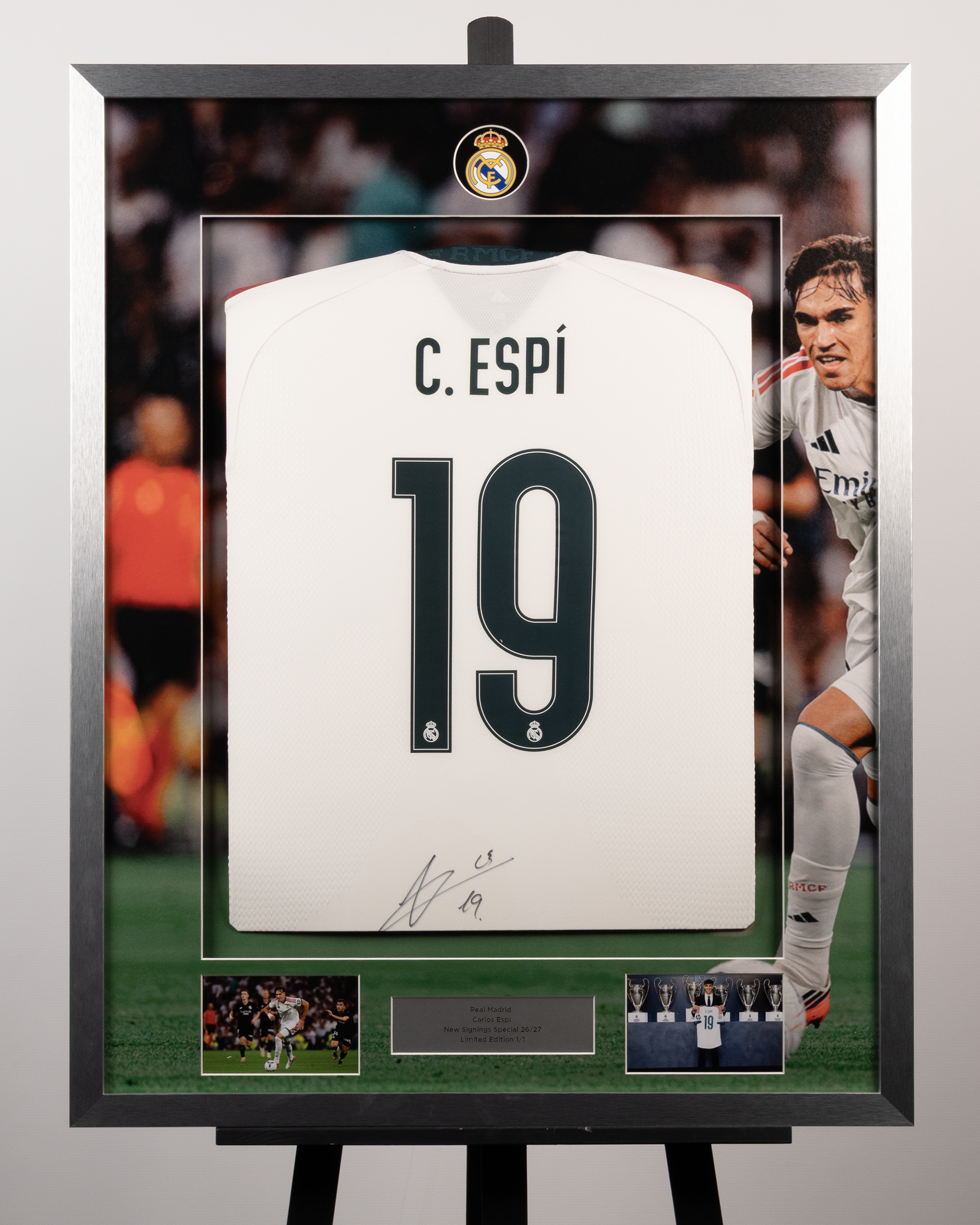 Limited Edition Framed Carlos Espí Shirt Real Madrid shirt