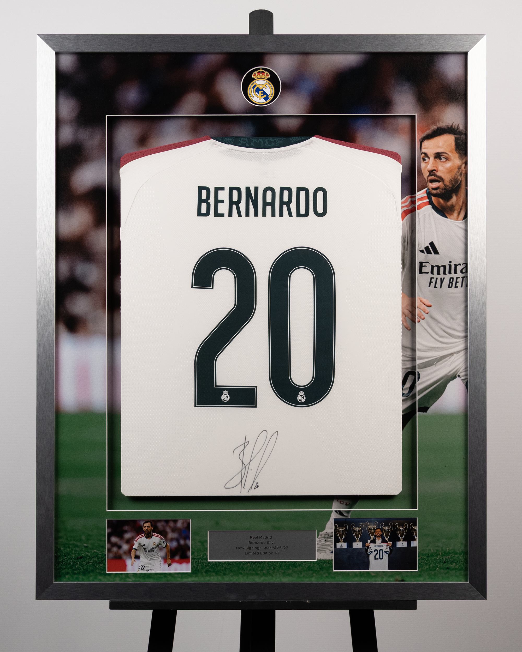 Limited Edition Framed Bernardo Silva Shirt Real Madrid shirt