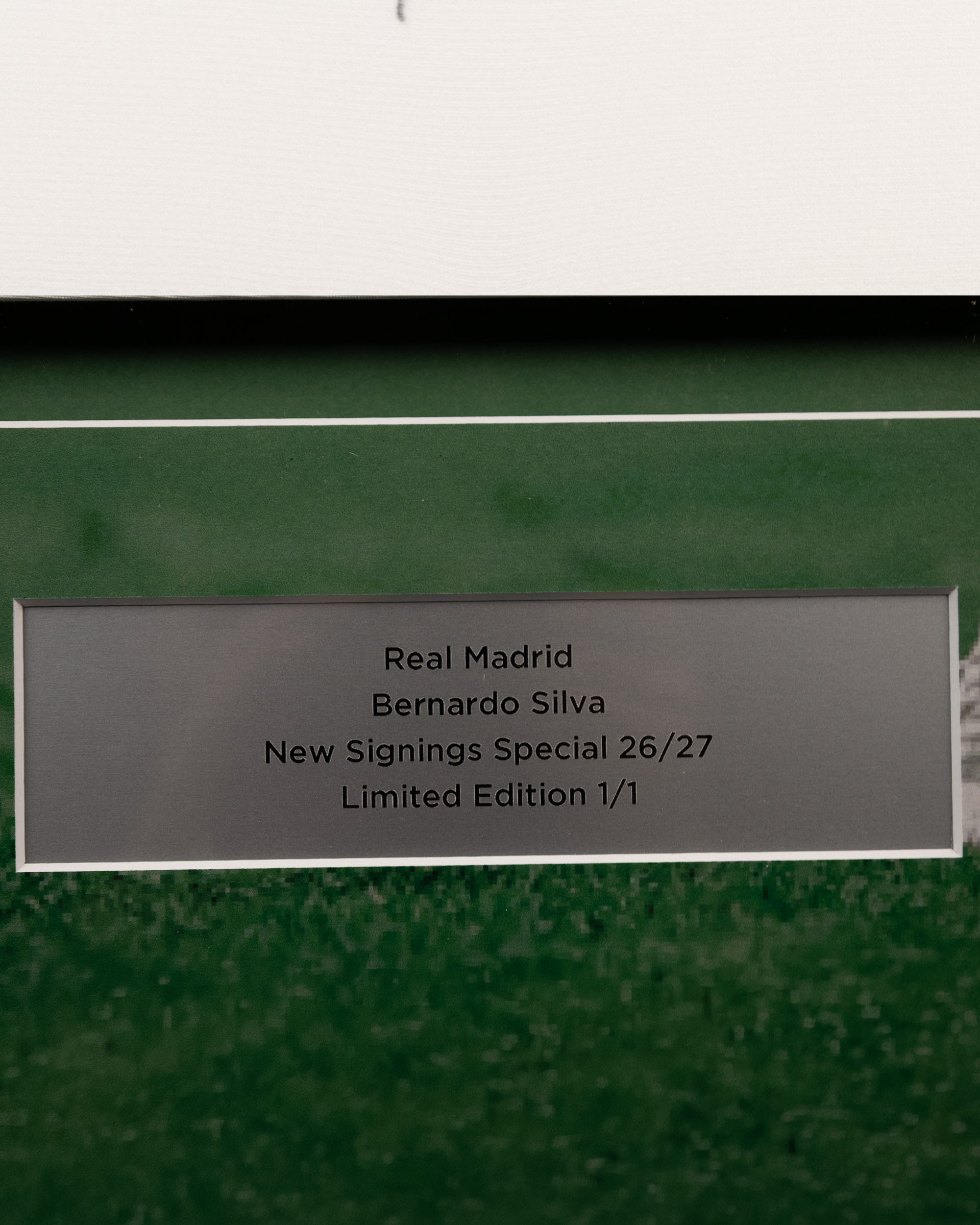Limited Edition Framed Bernardo Silva Shirt