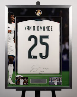 Limited Edition Framed Yan Diomandé Shirt Real Madrid shirt