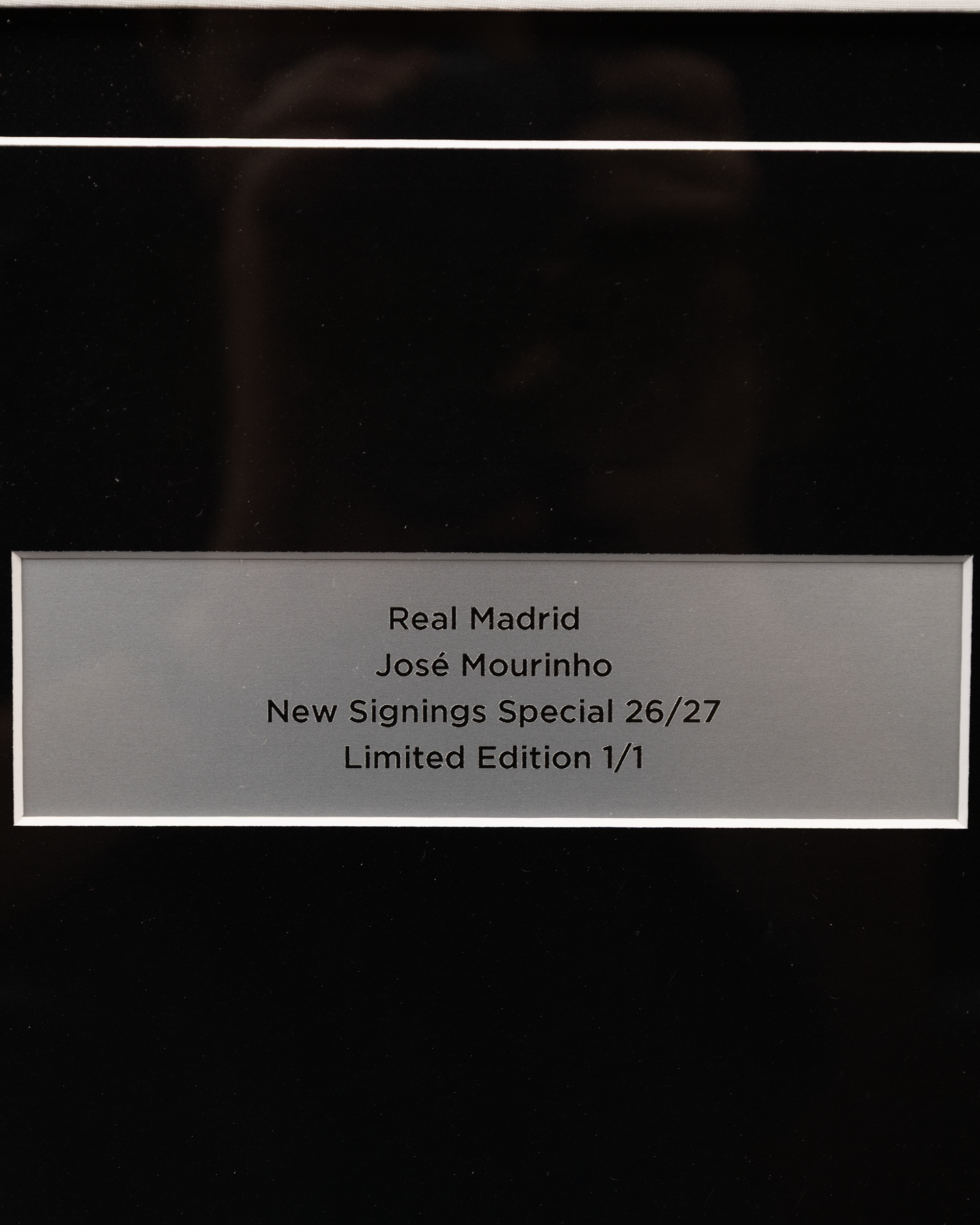Limited Edition Framed José Mourinho Shirt