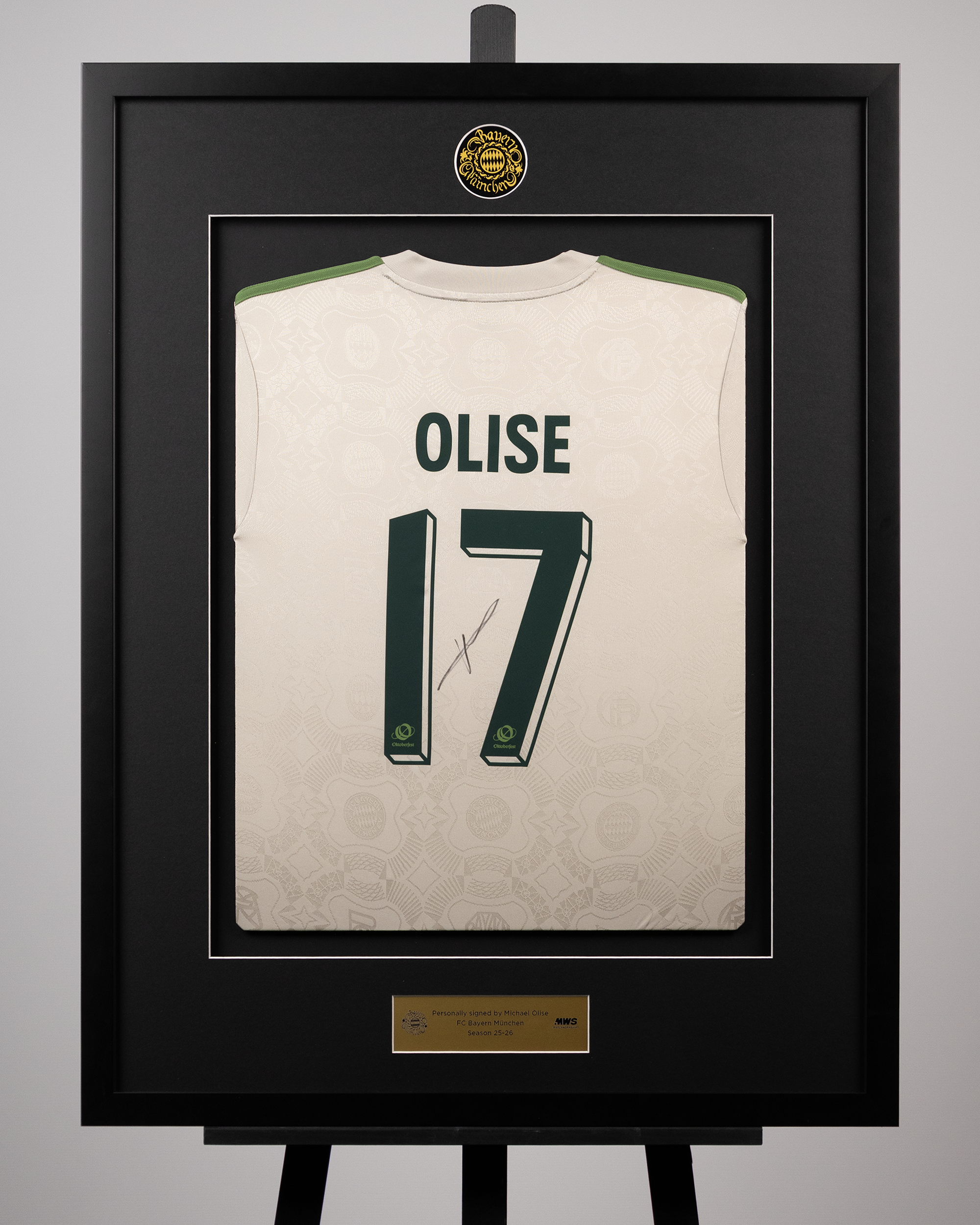Michael Olise | Framed Signed 2025 Wiesn Shirt