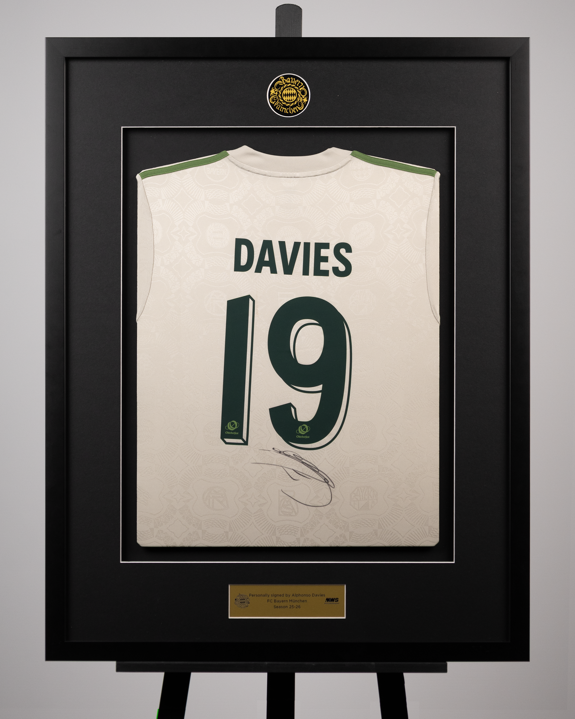 Alphonso Davies | Framed Signed 2025 Wiesn Shirt