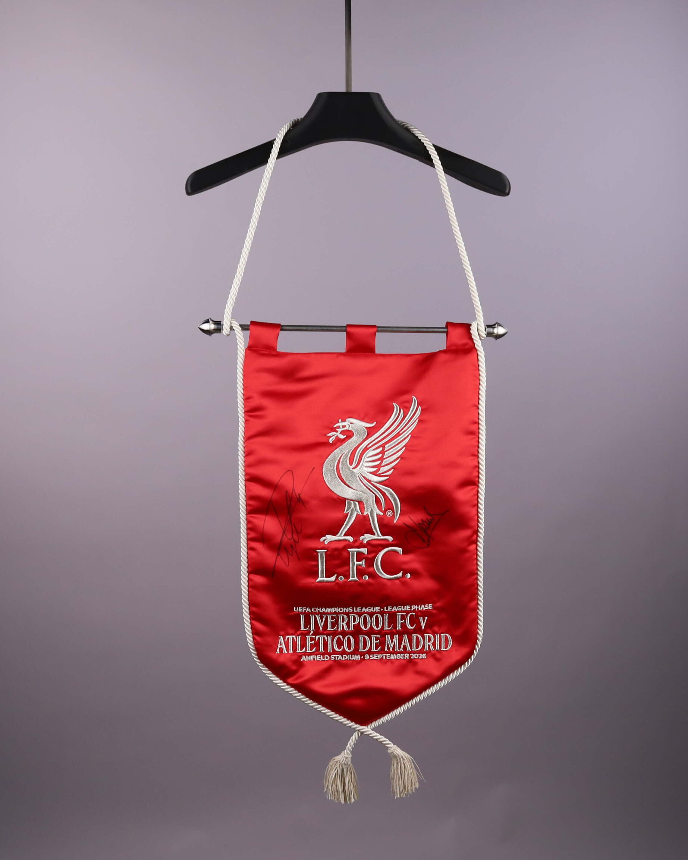 Camiseta Liverpool vs Atletico Madrid | Signed Pennant Liverpool