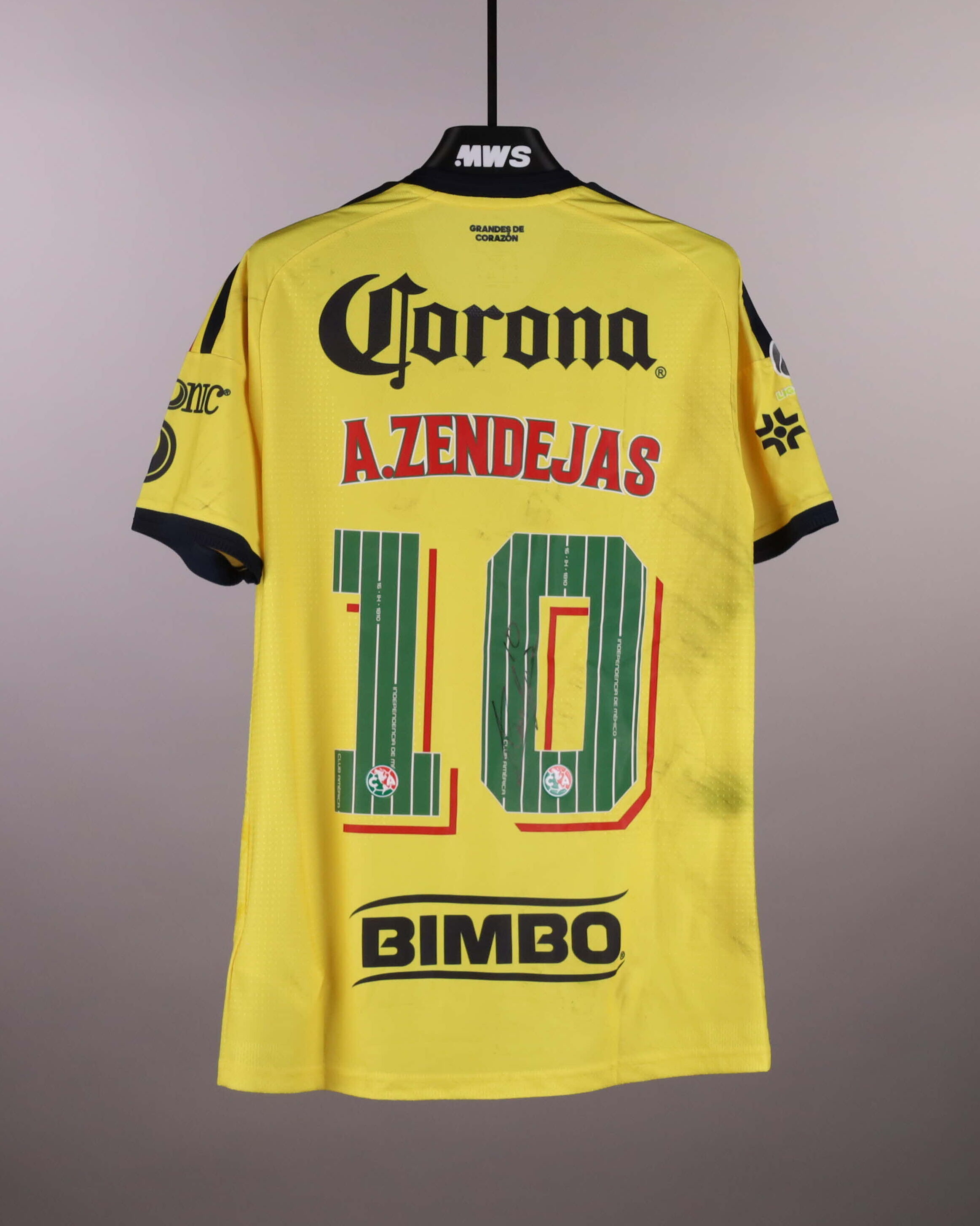 Club América 팀의 Alejandro Zendejas 셔츠
