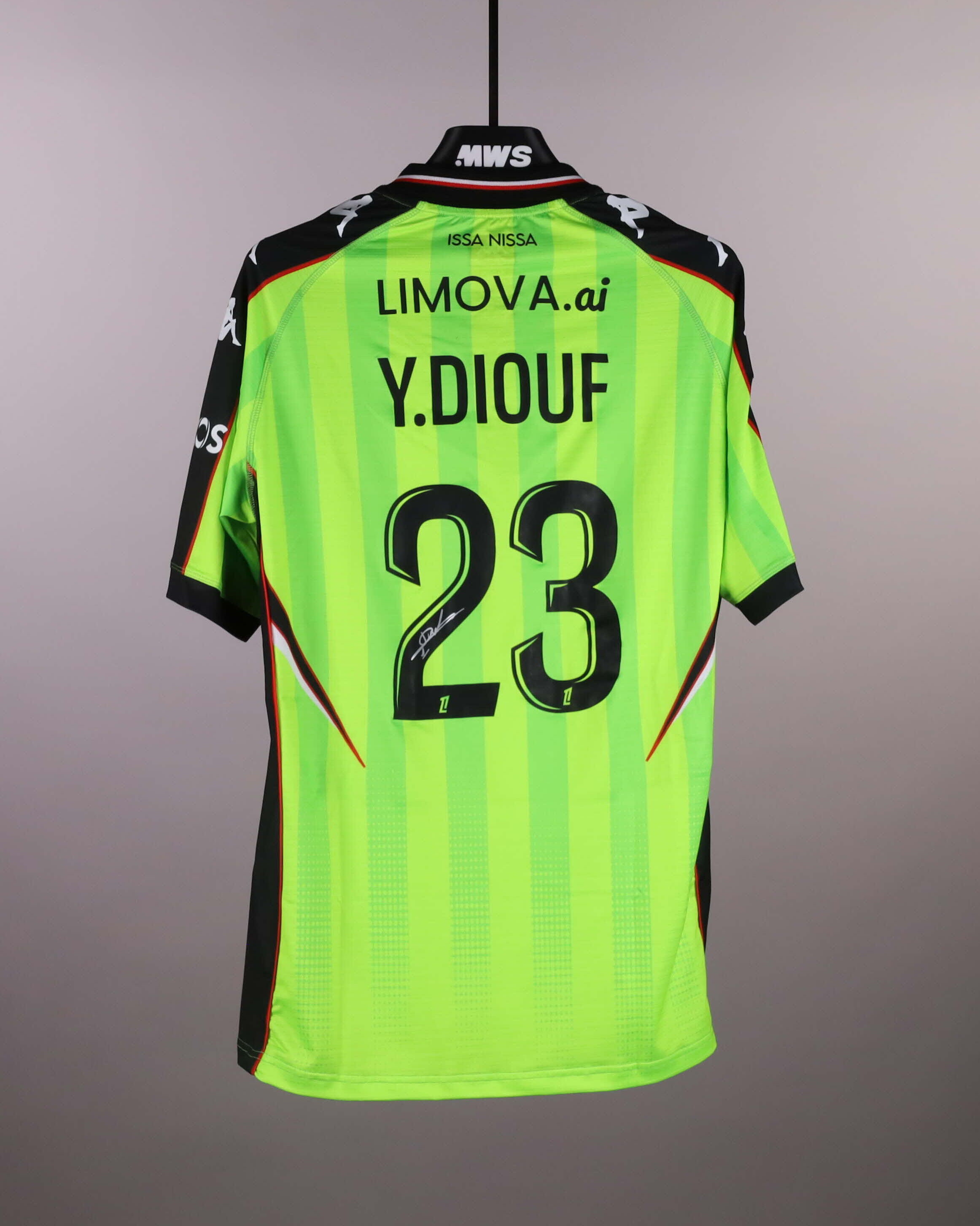 OGC Nice 팀의 Yehvann Diouf 셔츠