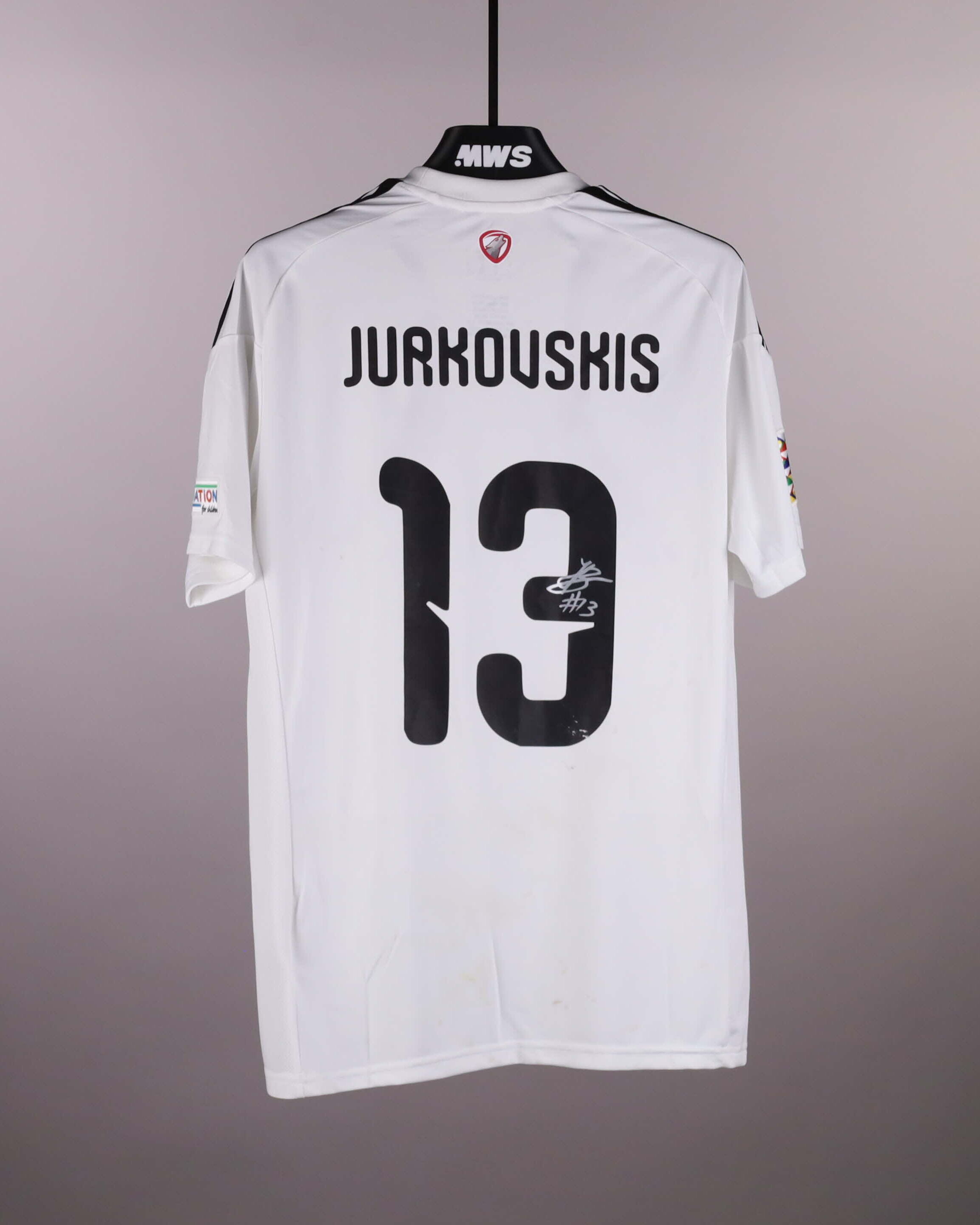 Camisola de Raivis Andris Jurkovskis, Latvia