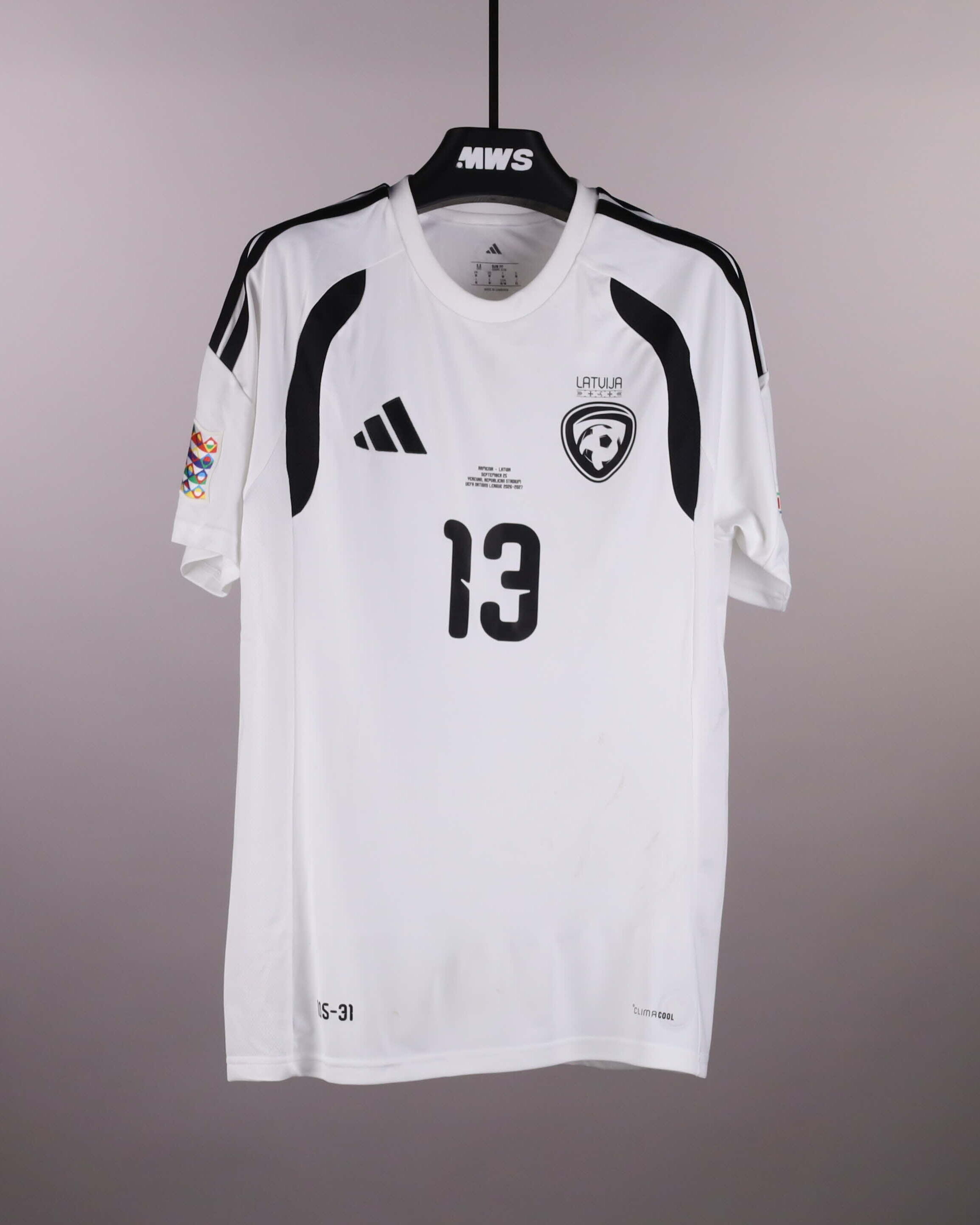 Camisola de Raivis Andris Jurkovskis, Latvia