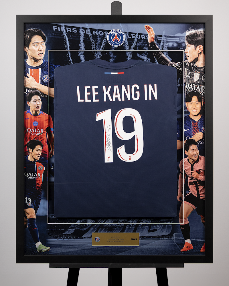 Lee Kang In Framed Signed PSG 23/24 Shirt | 5 | MWS