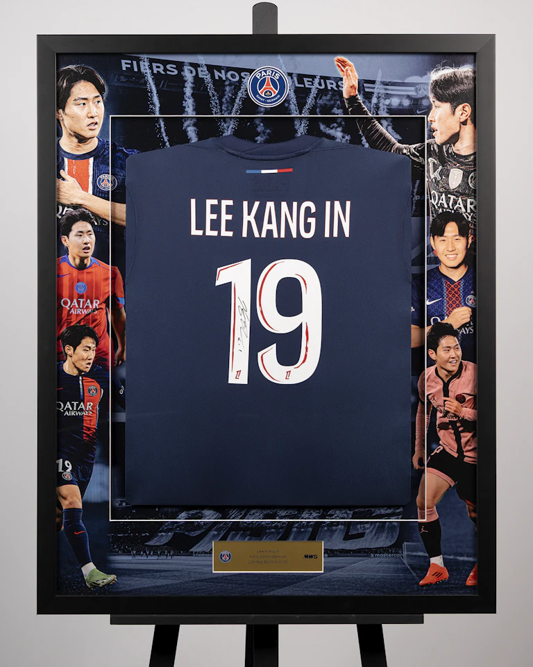 Lee Kang In Framed Signed PSG 23/24 Shirt | 6