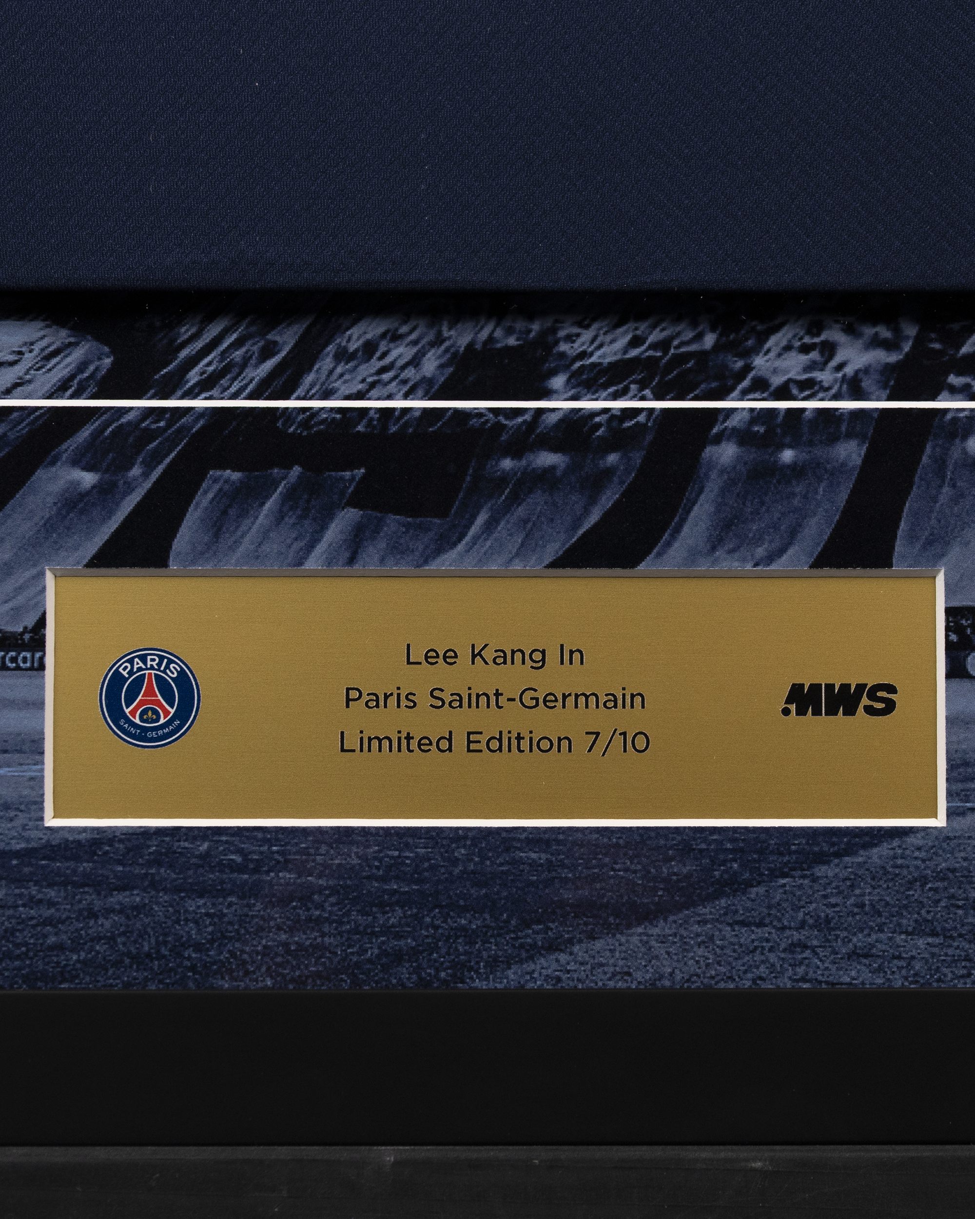 Lee Kang In Framed Signed PSG 23/24 Shirt | 7