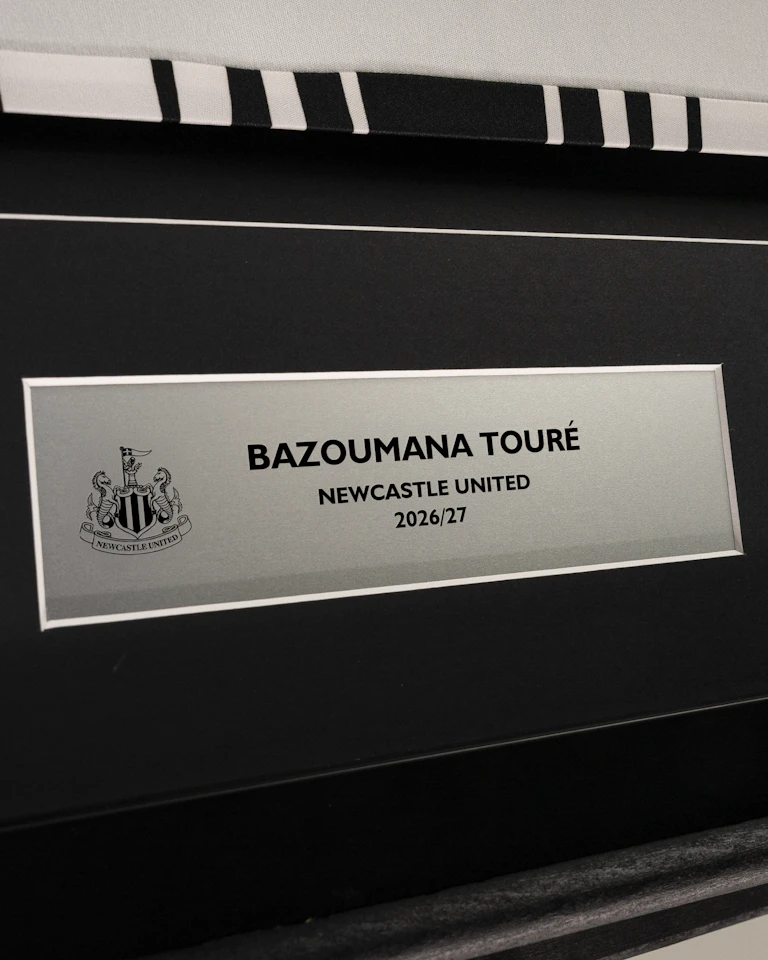 Bazoumana Touré Signed Framed Newcastle United Home Shirt
