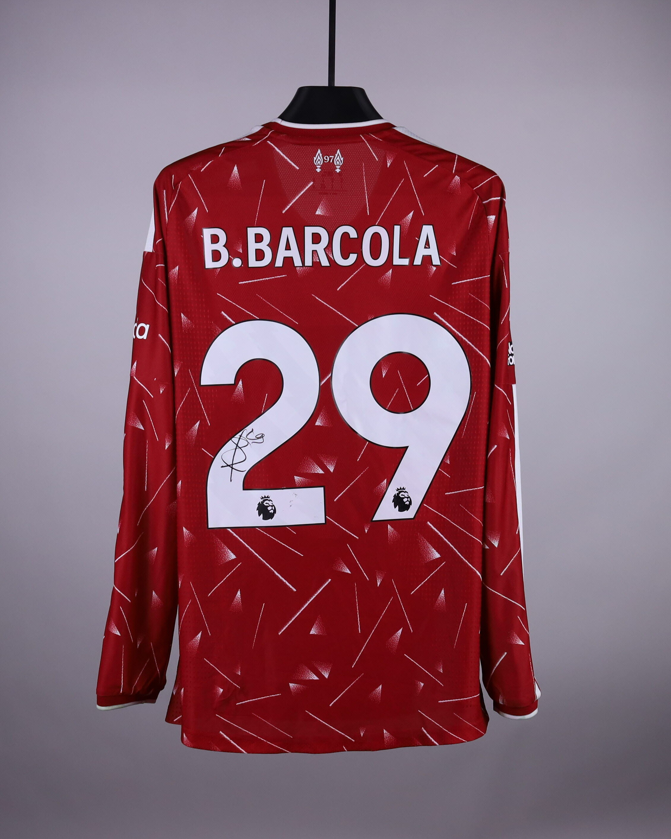 Bradley Barcola Liverpool shirt