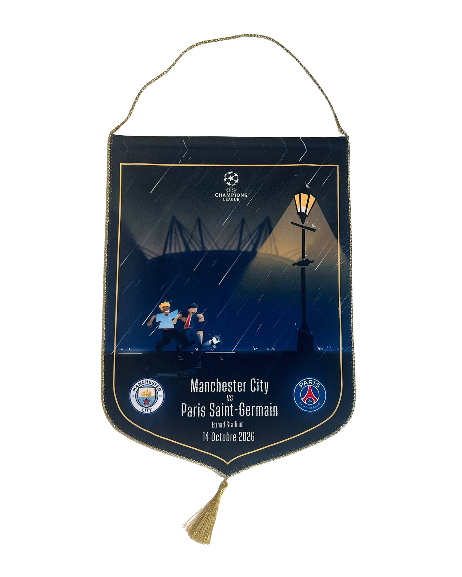 Paris Saint-Germain Pennant vs Manchester City