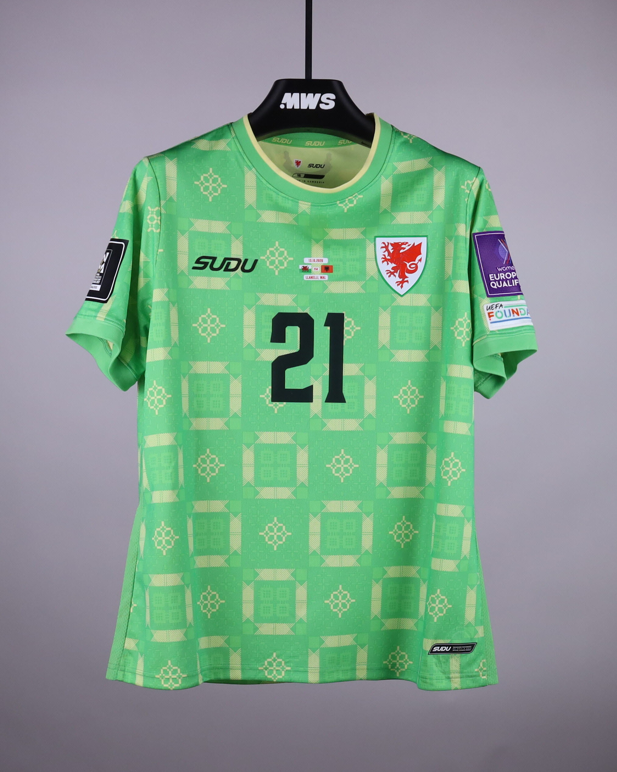 Safia Middleton-Patel Wales W shirt