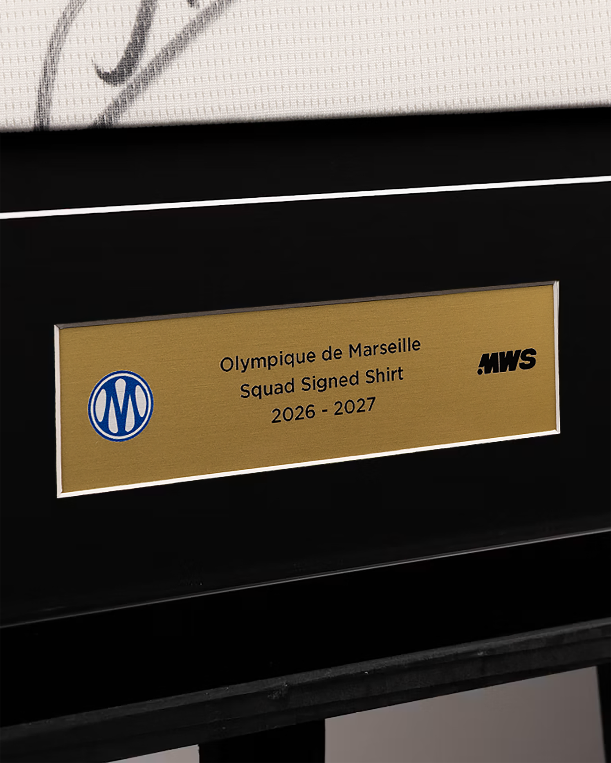 Squad Signed Framed Olympique de Marseille Shirt 26/27