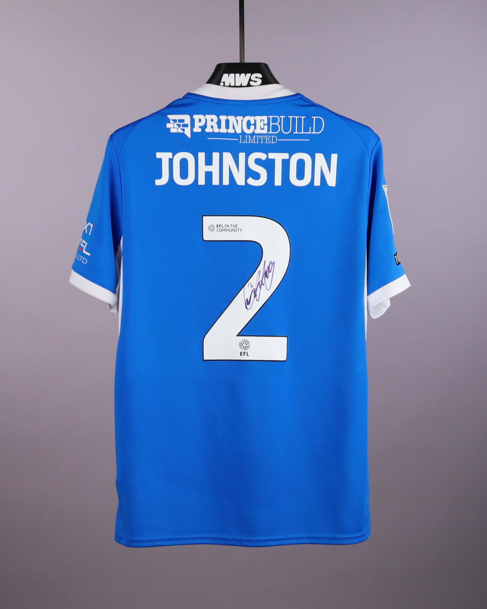 Carl Johnston Peterborough United shirt