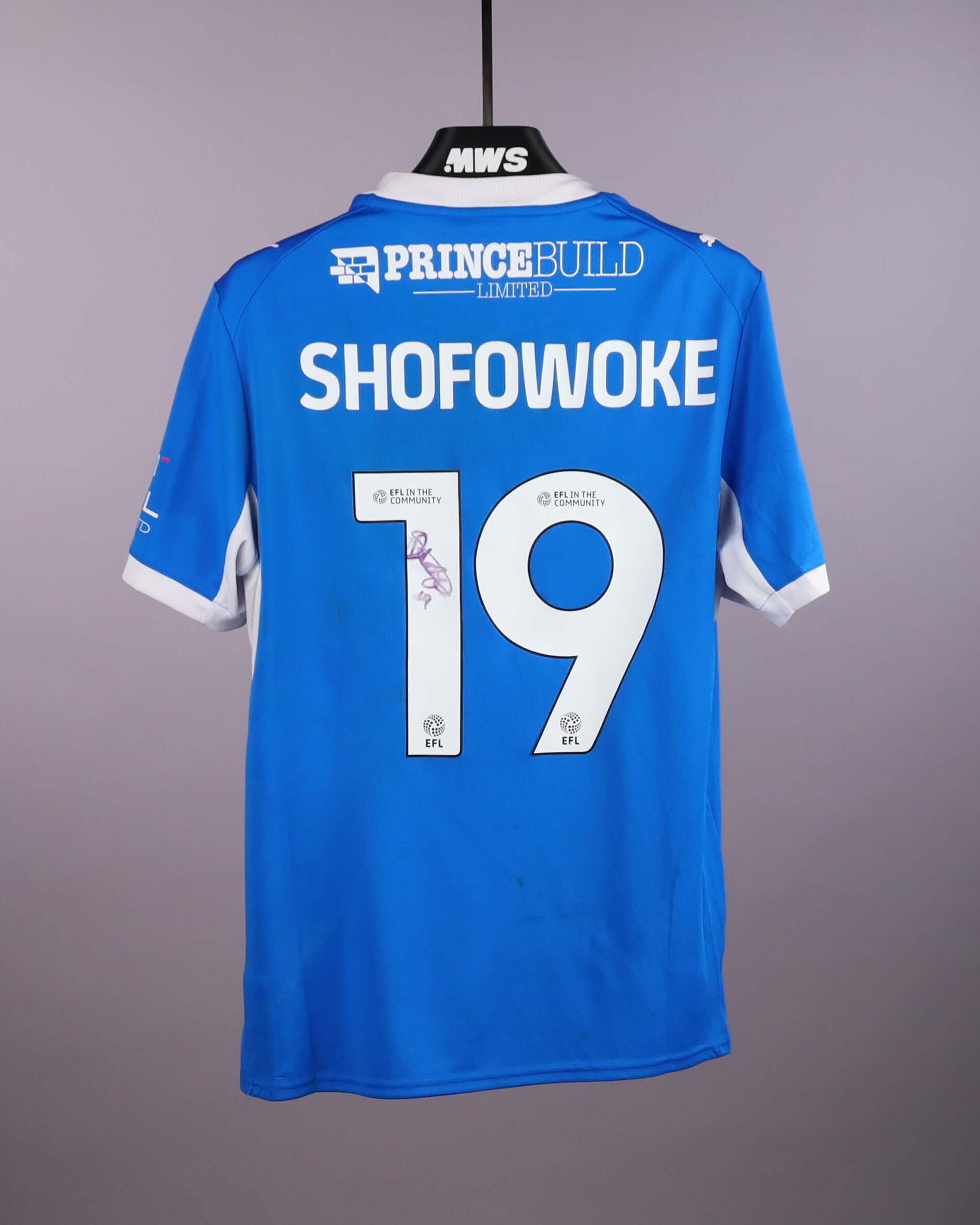 Bolu Shofowoke Peterborough United shirt