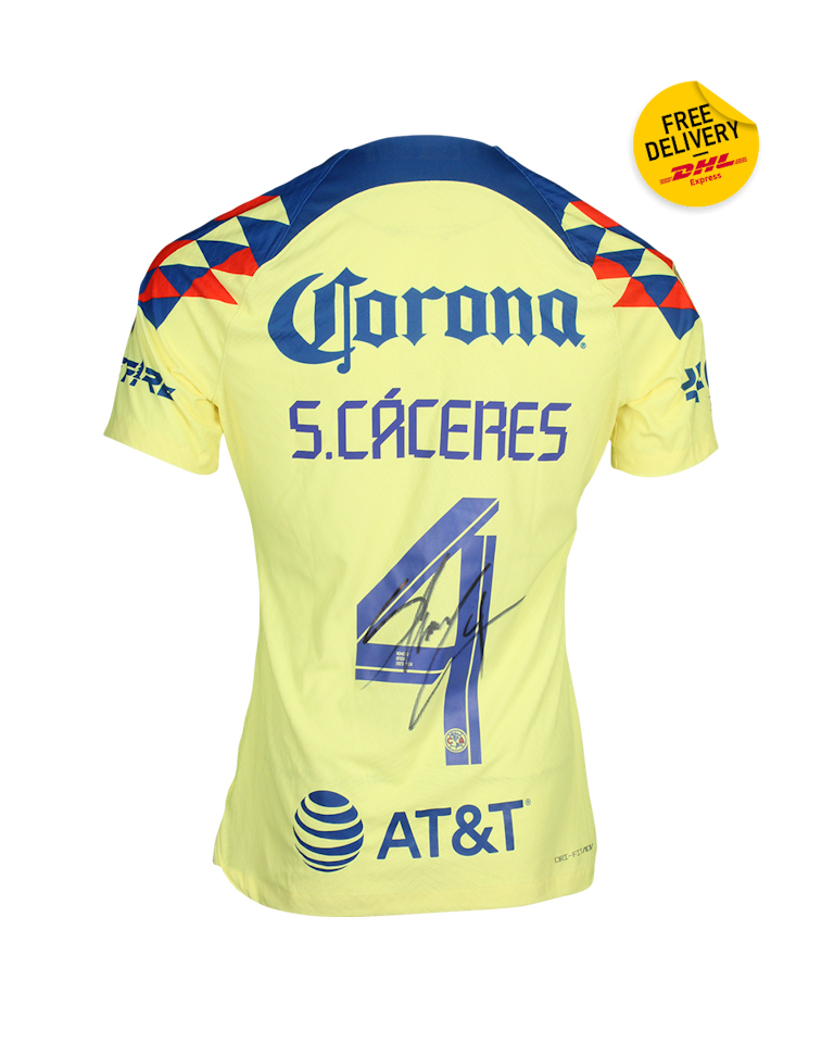 Sebastián Cáceres Club América camisa.