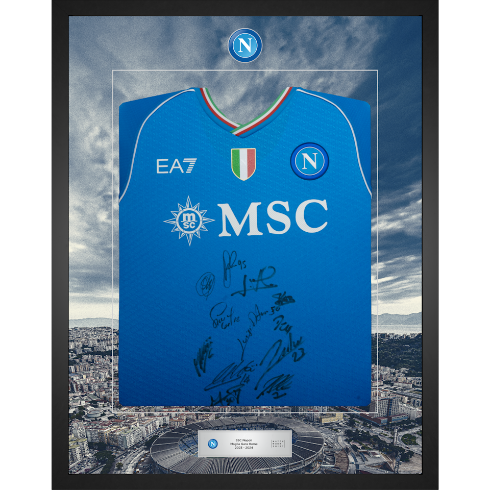 Limited Edition Framed Squad Signed Shirt - 1 | Napoli