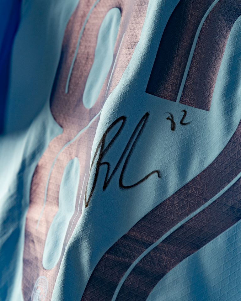 R. Lewis Manchester City shirt